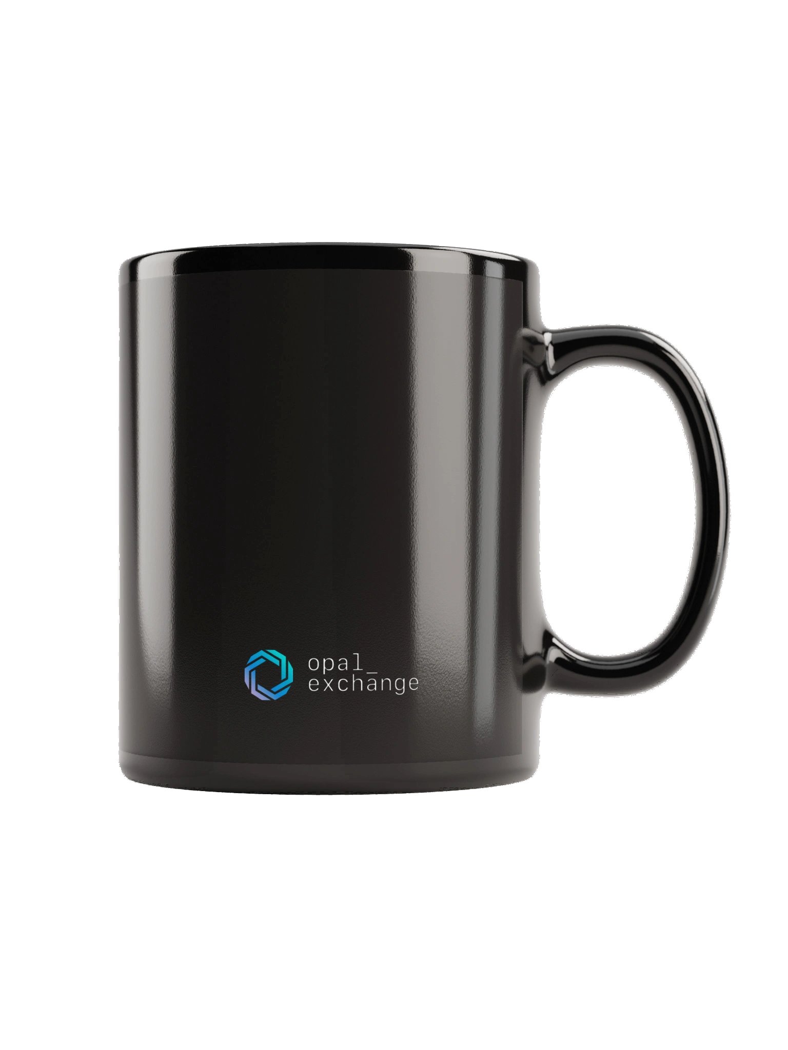Black Glossy Mug - Opal DEX logo product image (3)