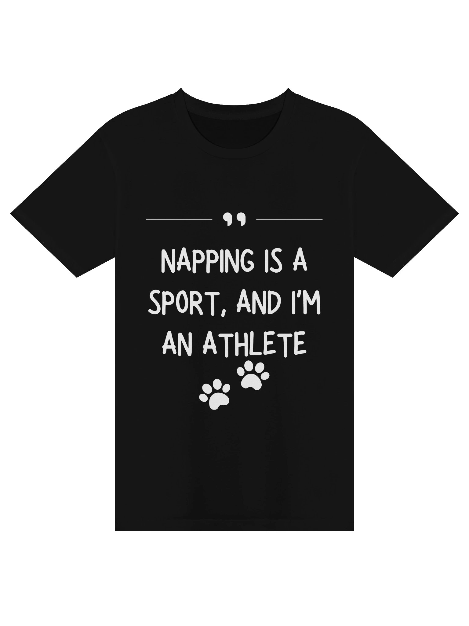Napping Is a Sport Cat Paw T-Shirt product image (2)