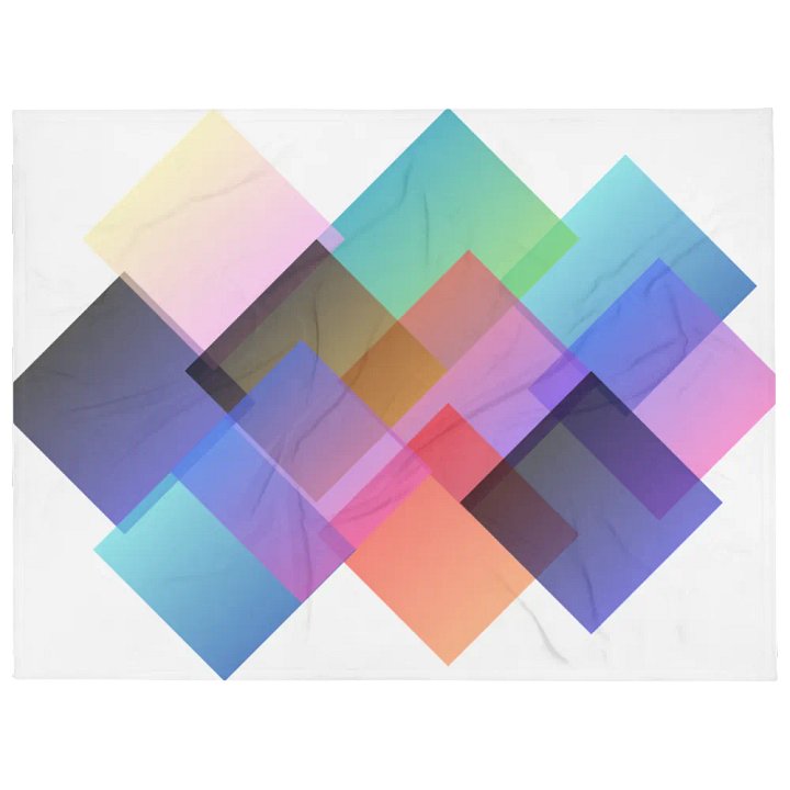 Geometric Gradient Artistic Squares Spiral Notebook product image (1)