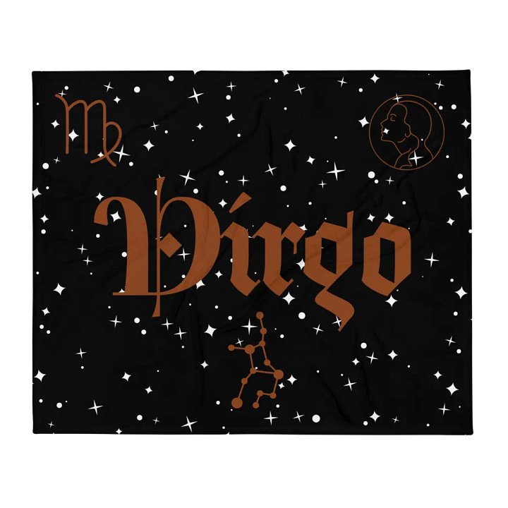 Starry Virgo Constellation Throw Blanket product image (2)