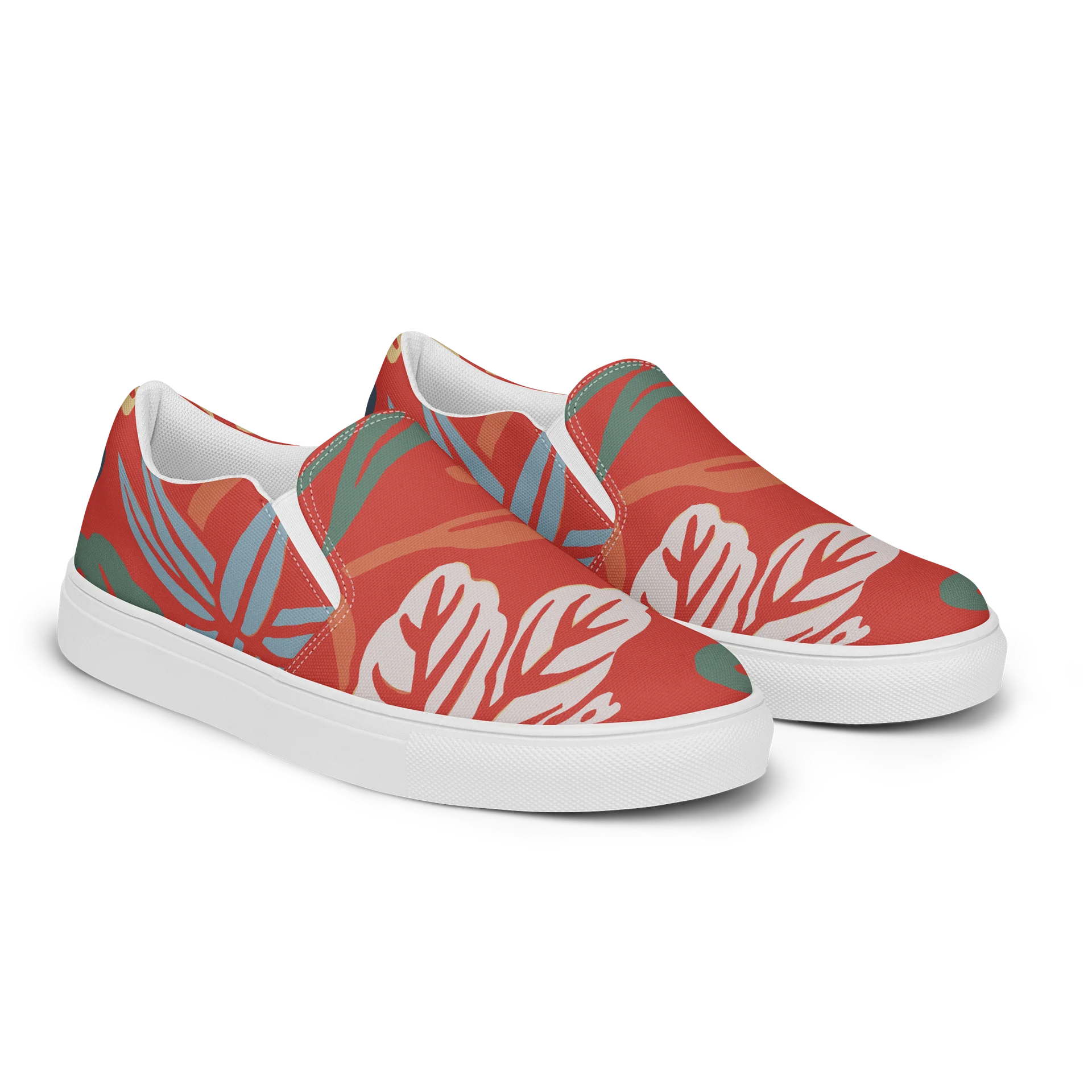 Women’s Japanese Vintage Floral Slip-On Canvas Shoes product image (2)