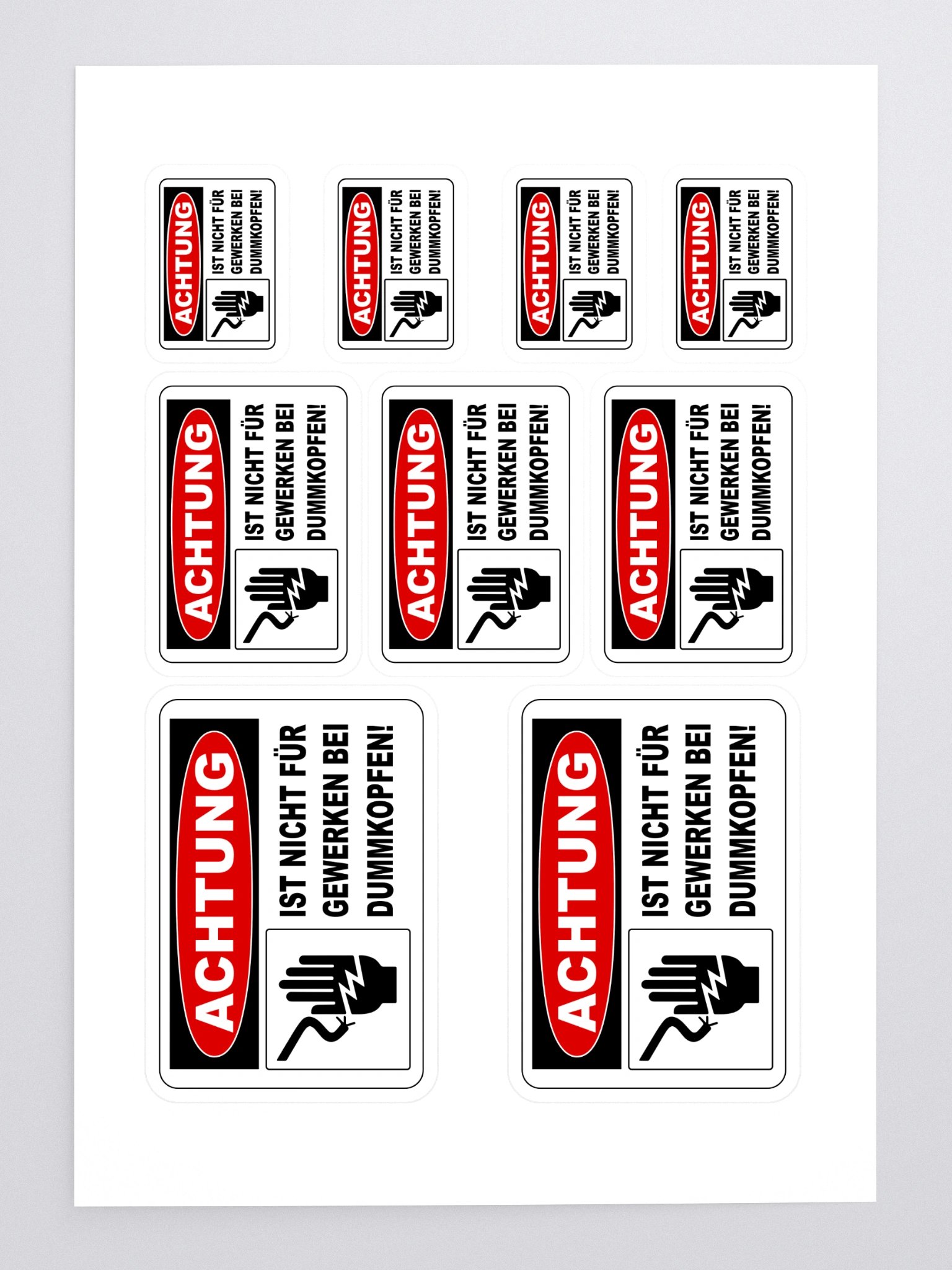 Dummkopfen OSHA Labels product image (3)