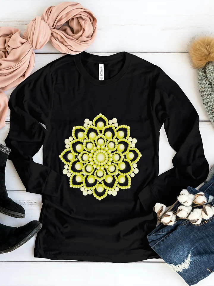 Yellow Flower Mandala Women's Long Sleeve T-Shirt product image (1)