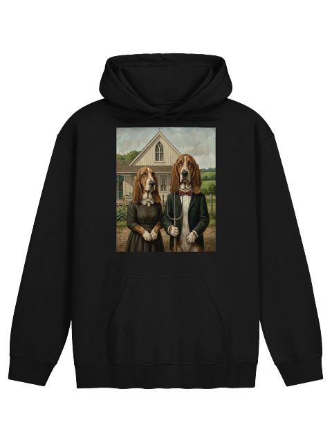 American Gothic Bassets Hoodie