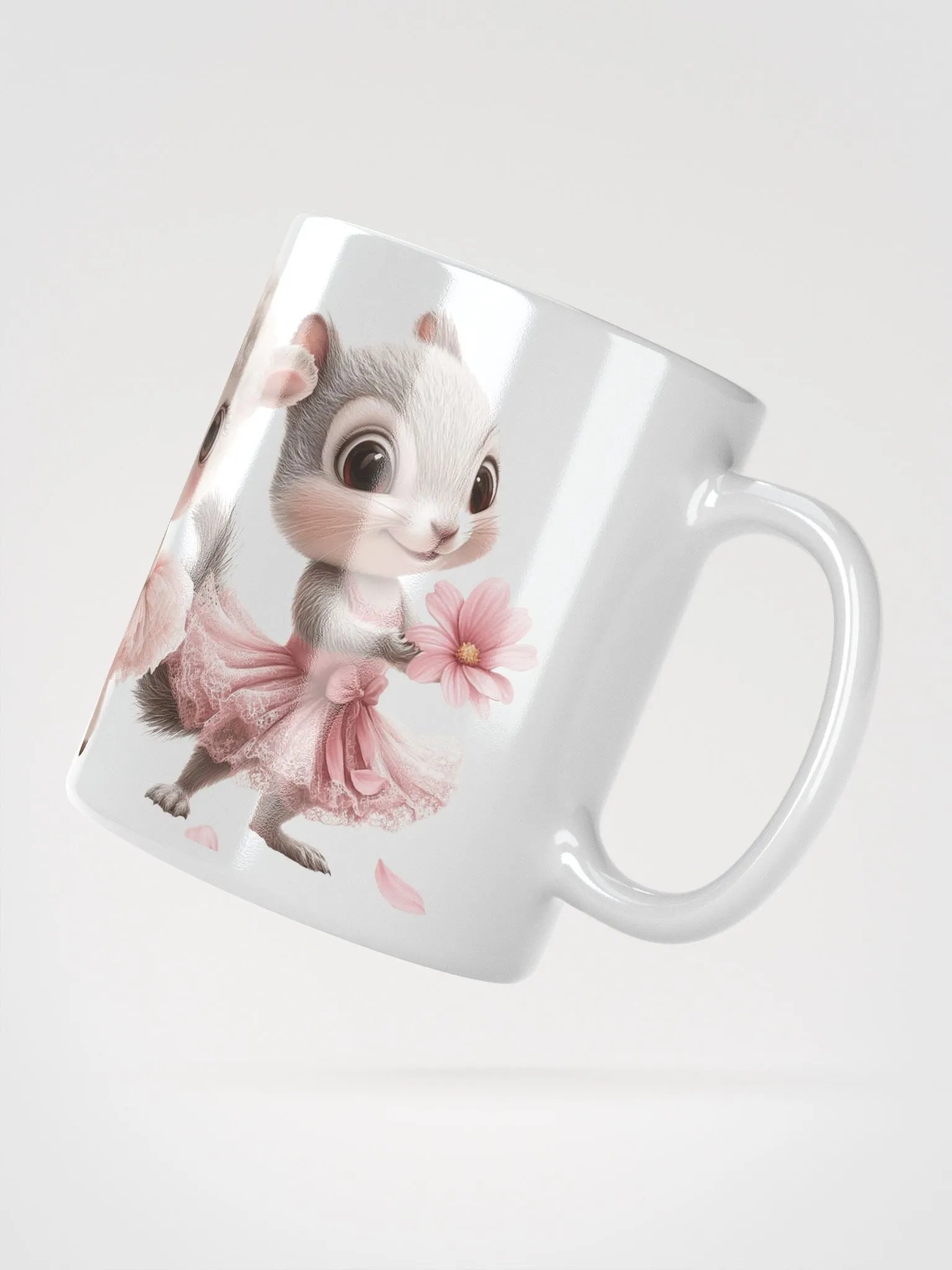 Baby Ballet Animals White Glossy Mug product image (3)