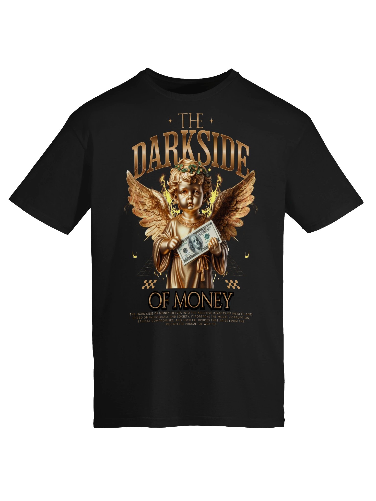 The Darkside of Money Cherub Graphic Unisex Softstyle T-Shirt product image (4)