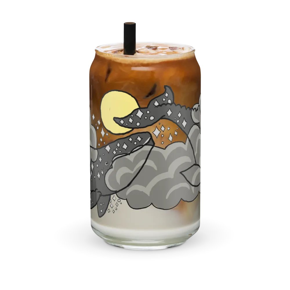 starry gray whale night sky can-shaped glass product image (6)