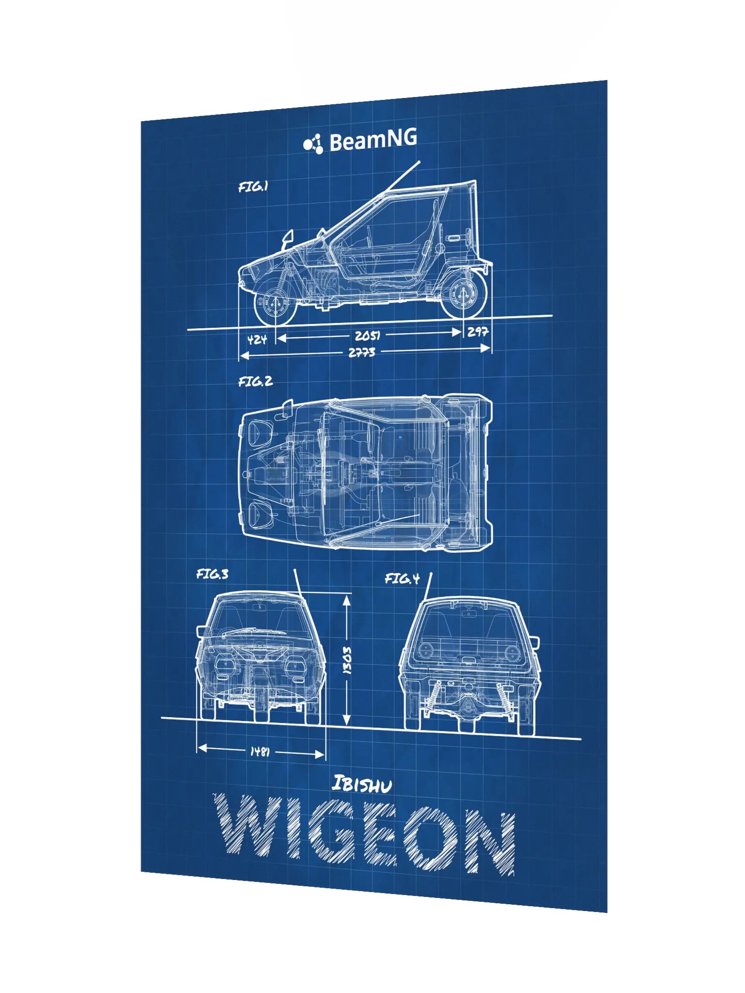 Ibishu Wigeon Blueprint Poster product image (3)