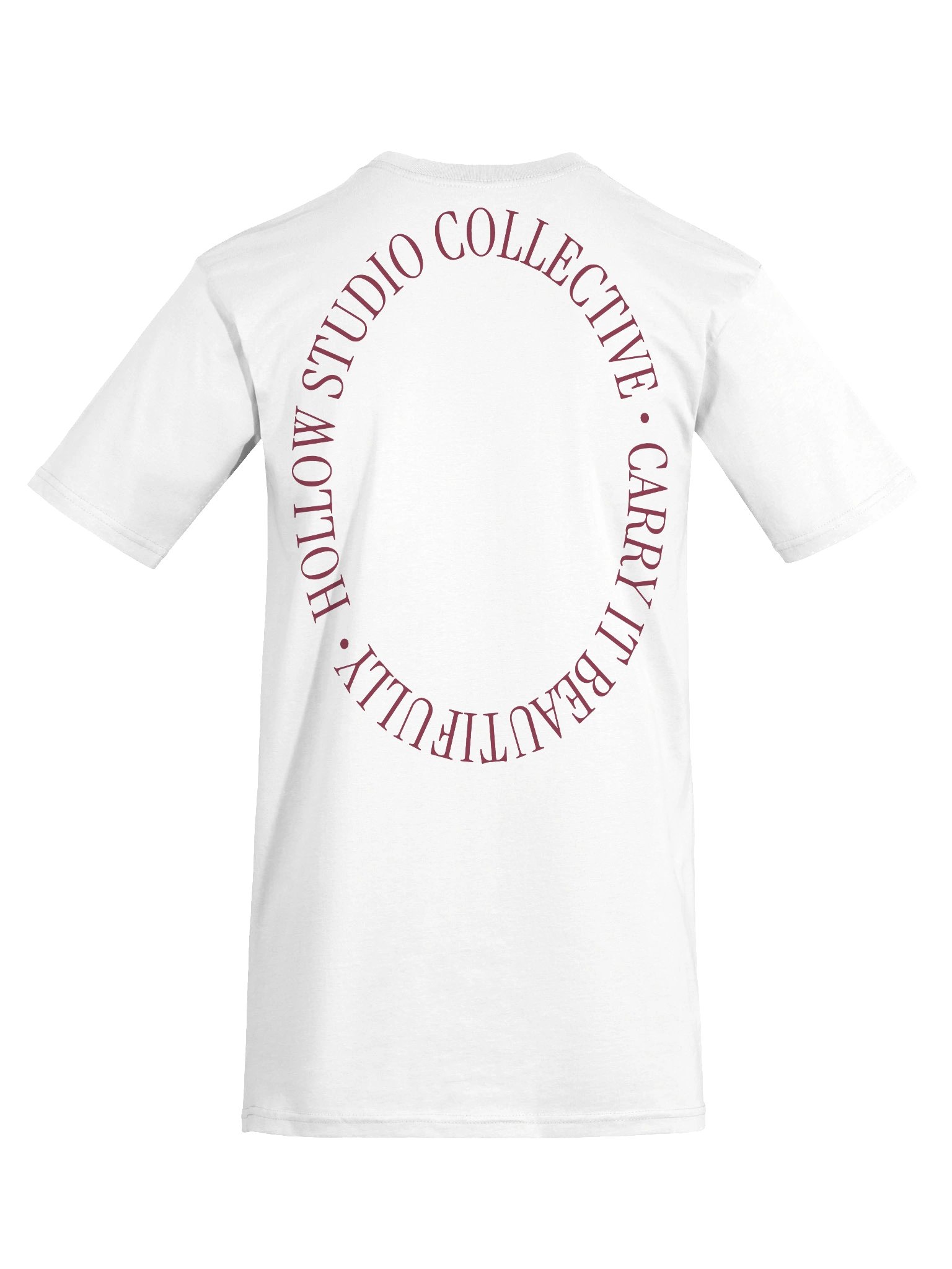 Hollow Maroon Staple Tee | Collection II product image (9)