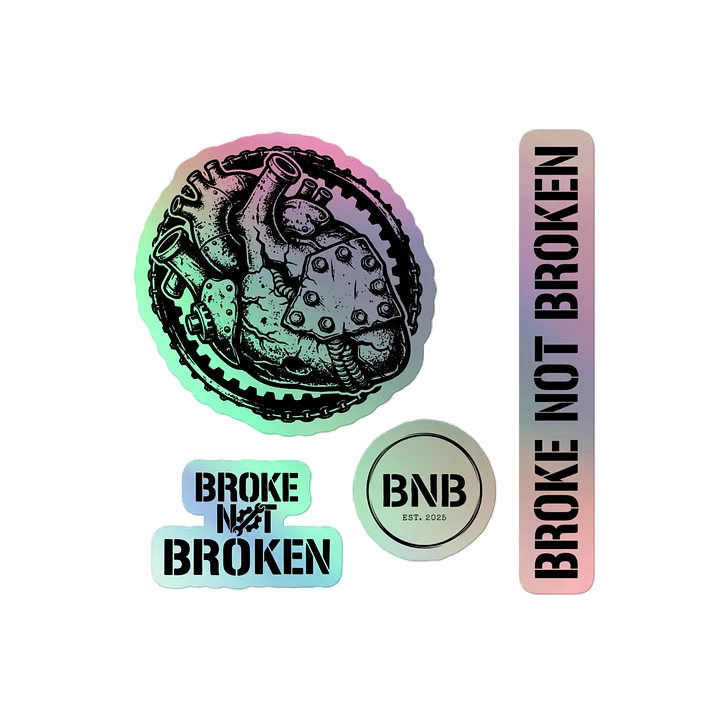 Holo-Decal Sheet (4 Decals) - Sticky Spec | Broke Not Broken product image (2)