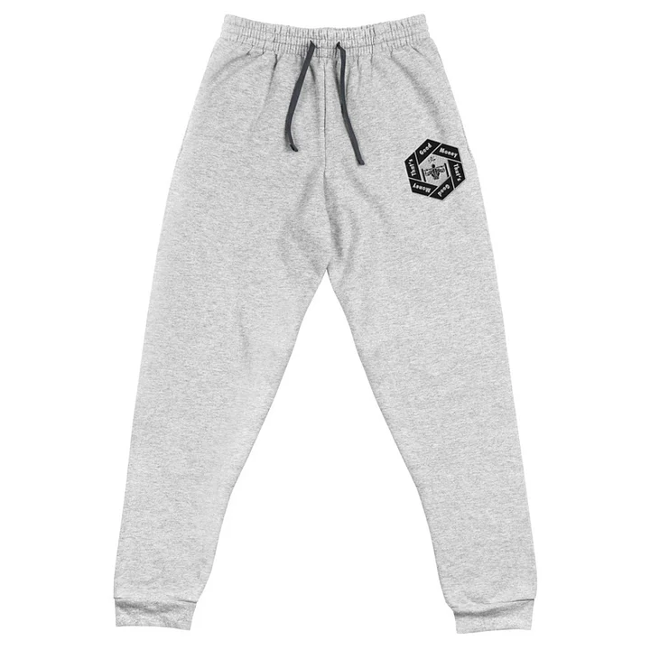 That's Good Money Embroidered Joggers - Athletic Gray product image (1)