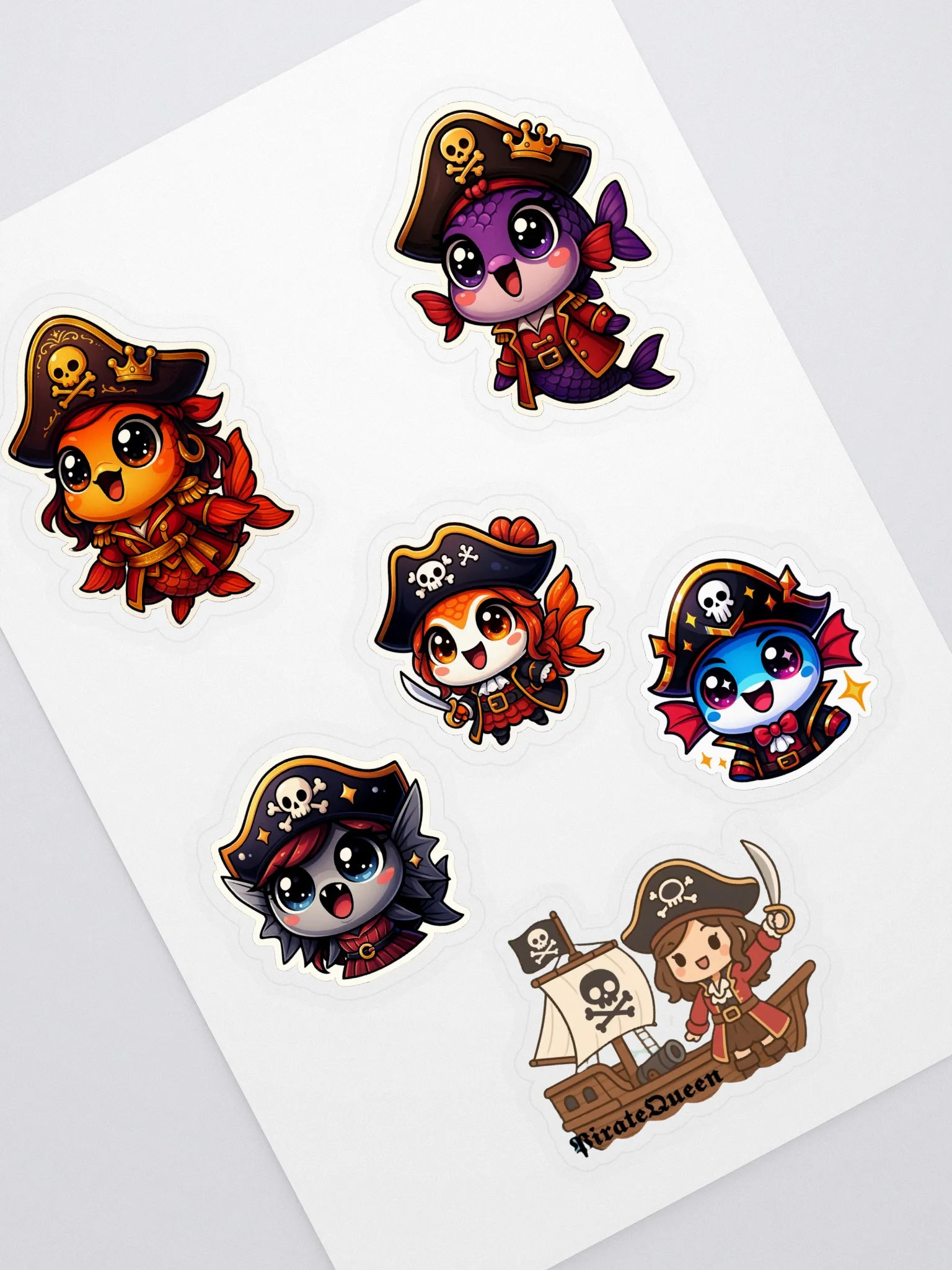 PirateQueen Sticker Sheet product image (1)