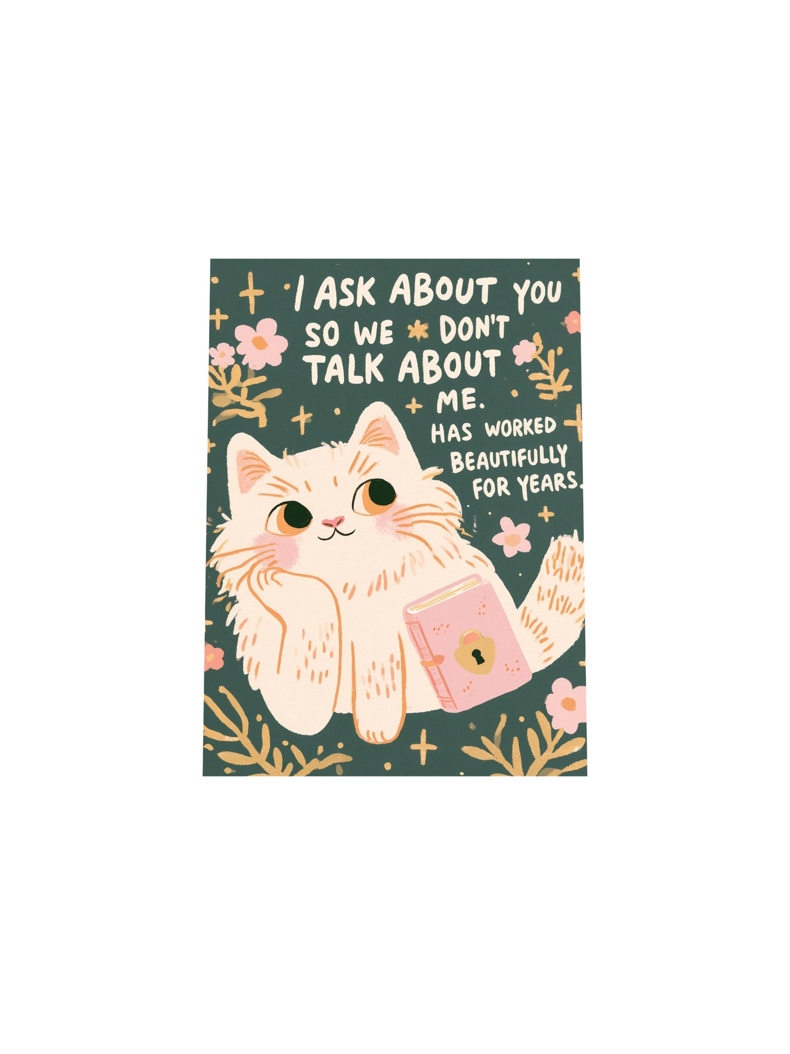Cat Humor Poster with Hidden-Heart Book product image (19)