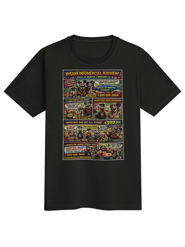📺 Insane Infomercial Mayhem T-Shirt product image (1)