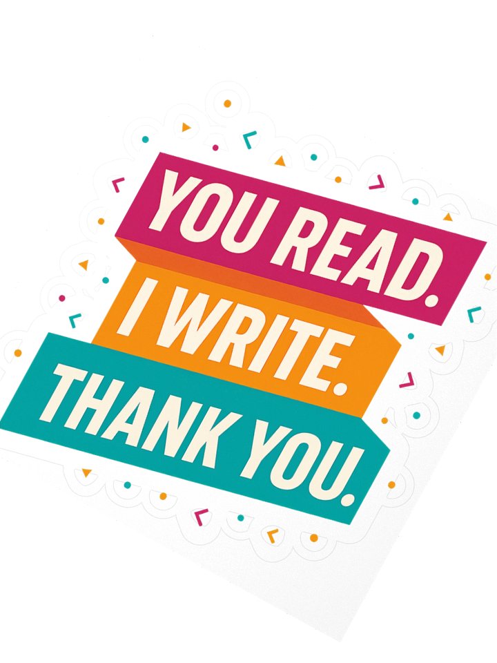 You Read I Write 1 Sticker product image (4)