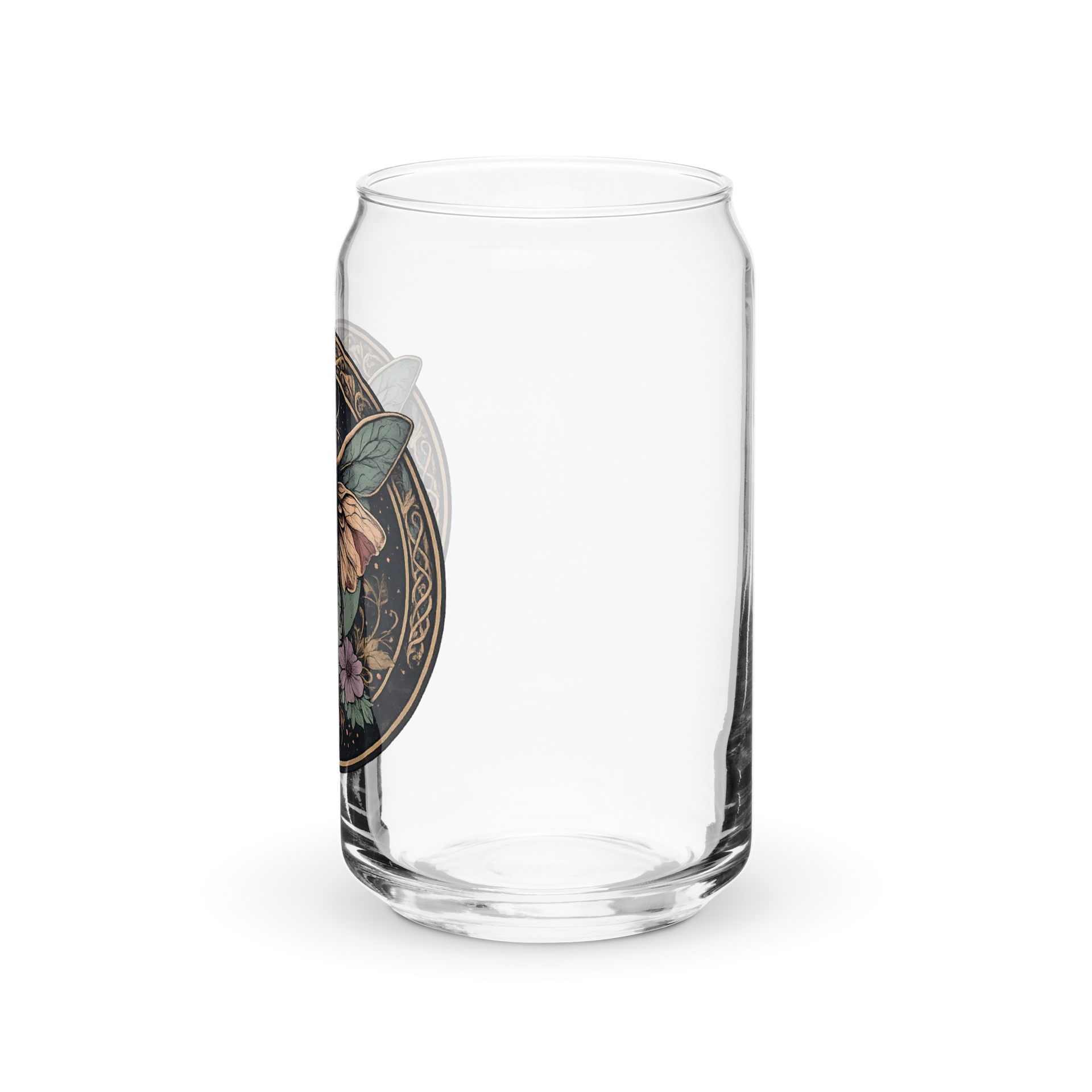 FLORAL MOTHY CAN SHAPED GLASS product image (7)