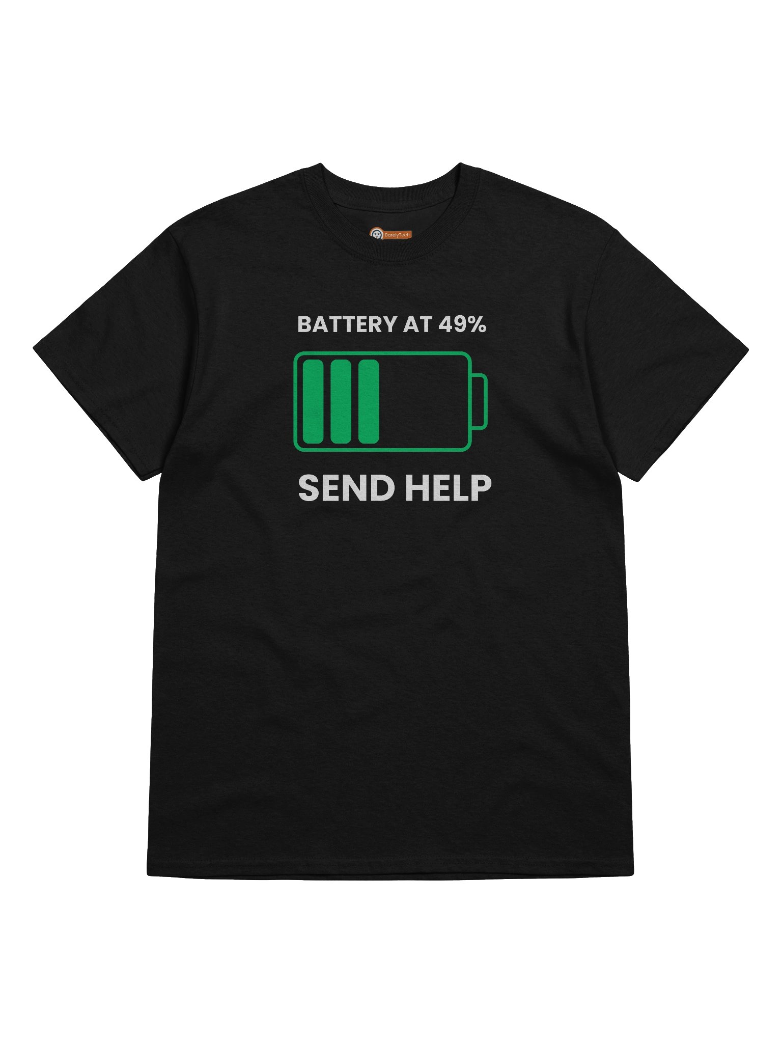 Battery At 49%. Send Help | Heavy Cotton Tee product image (5)