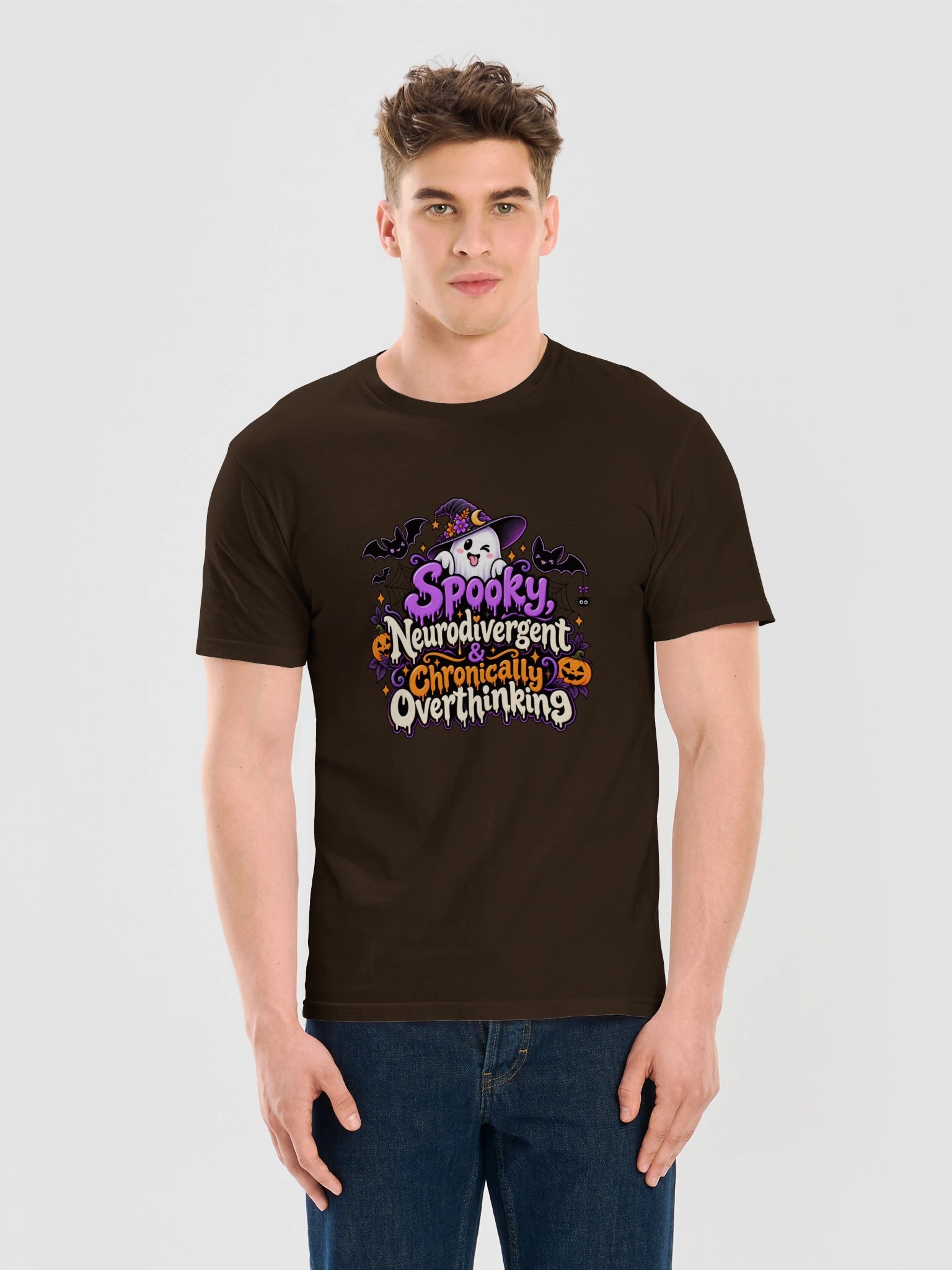 Spooky, Neurodivergent & Chronically Overthinking | Funny Halloween T-Shirt product image (95)