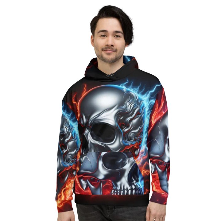Electric Style Clothing - Unisex Skull Hoodie #12 product image (2)