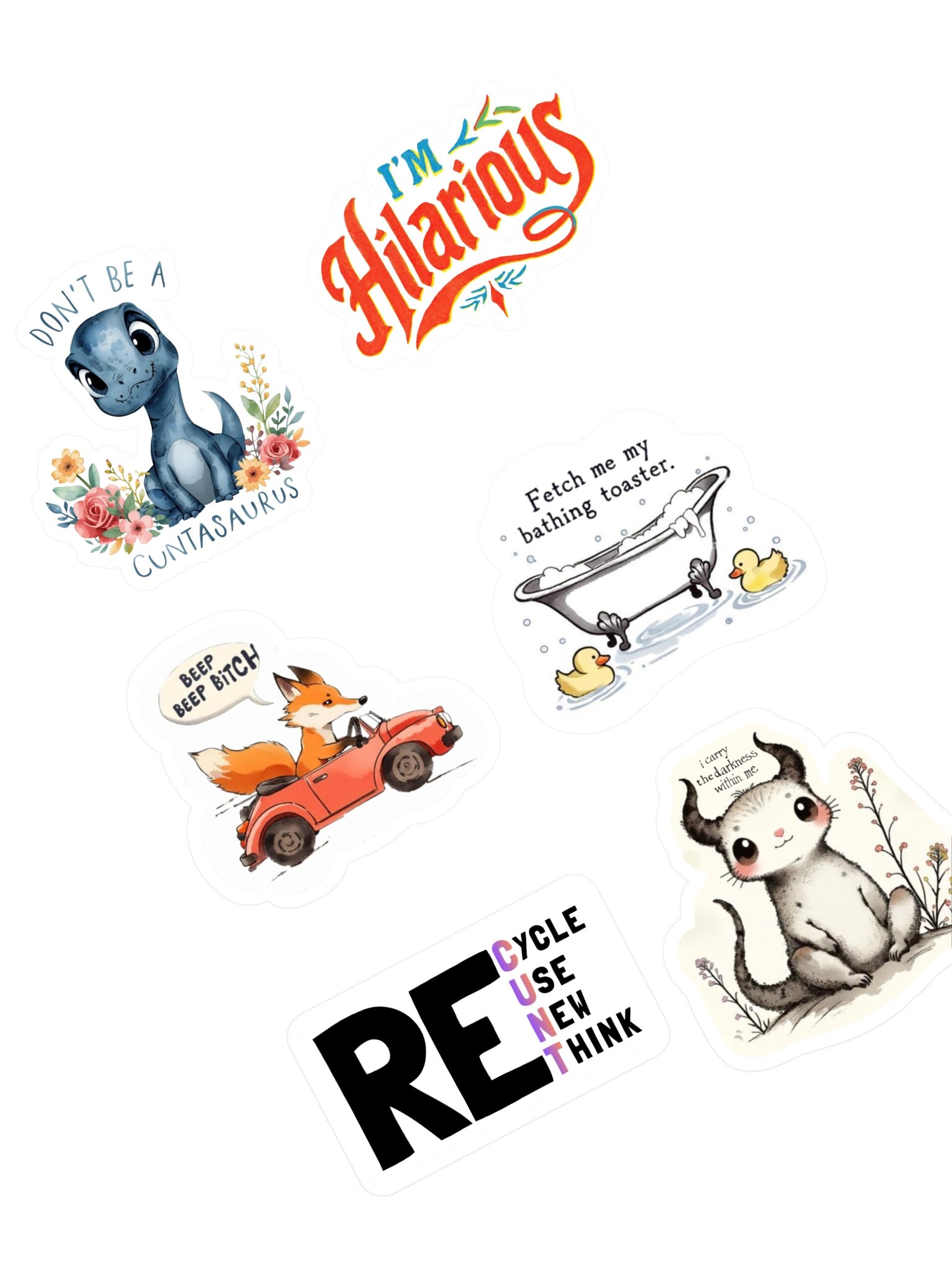 Disconcerting sticker medley product image (1)