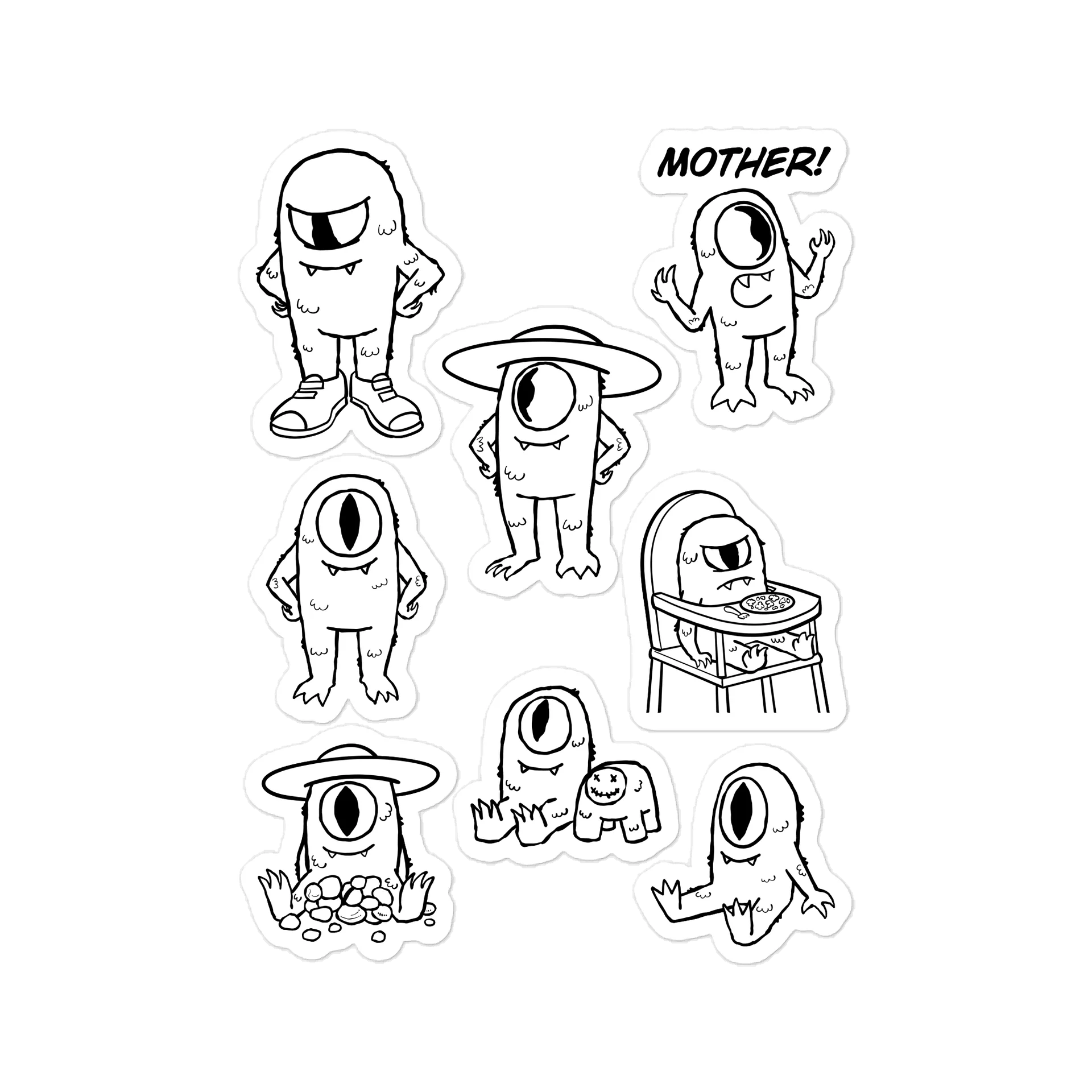 Monster Sticker Sheet product image (1)