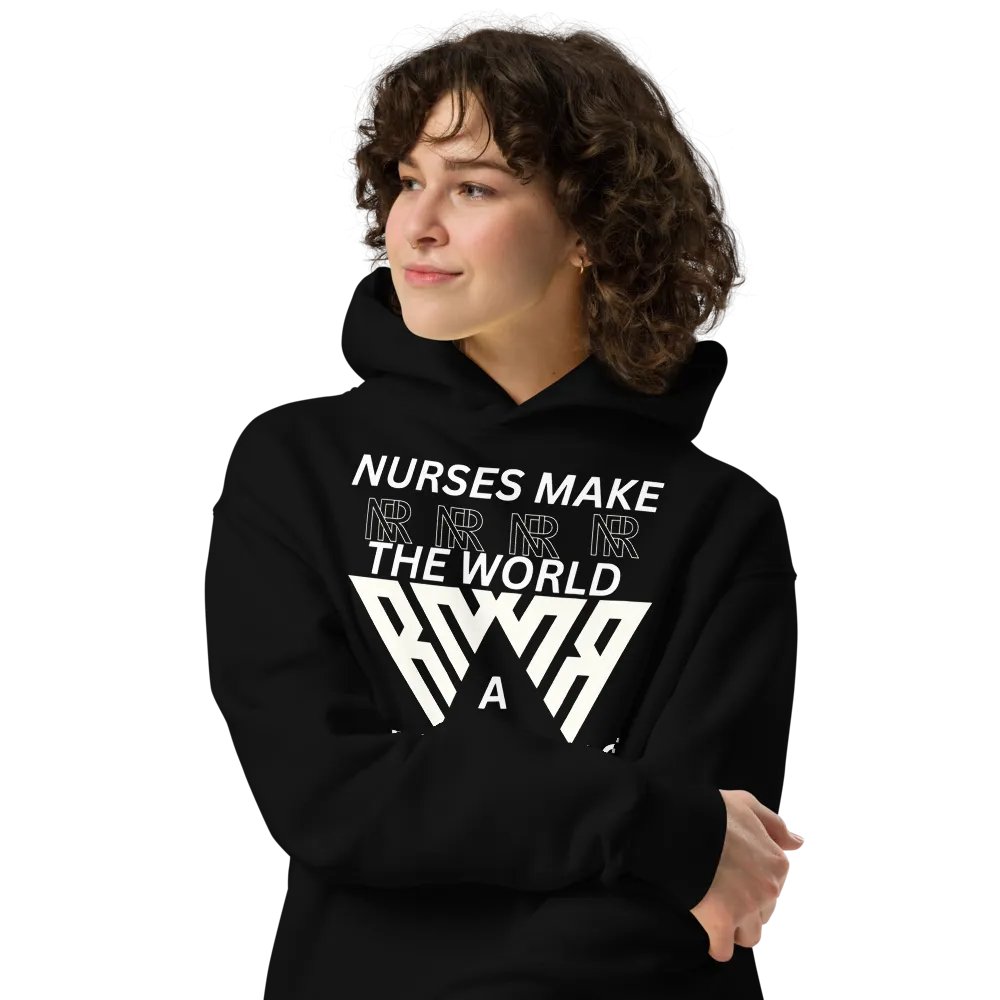 Tri-Wave Emblem Oversized Hoodie product image (4)