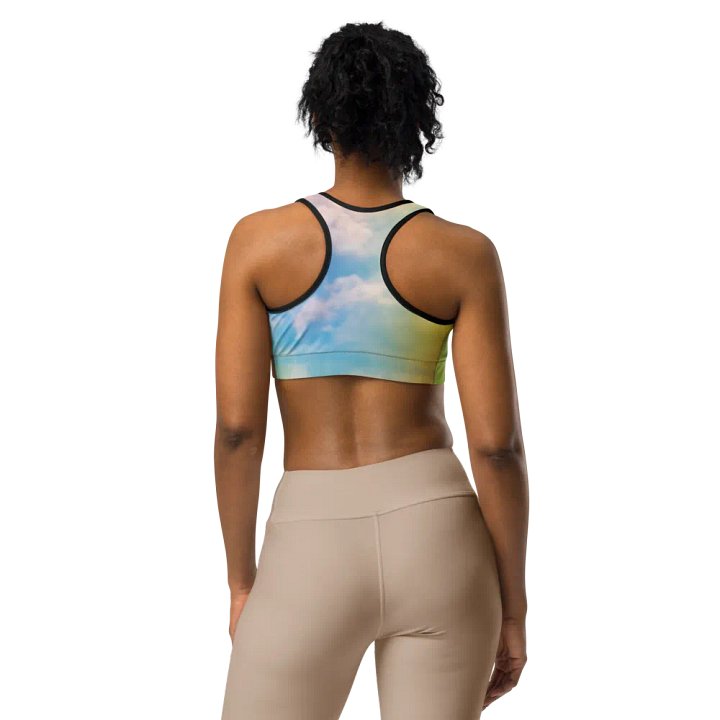 Blur cloud rainbow Design Sports Bra - V10 product image (1)