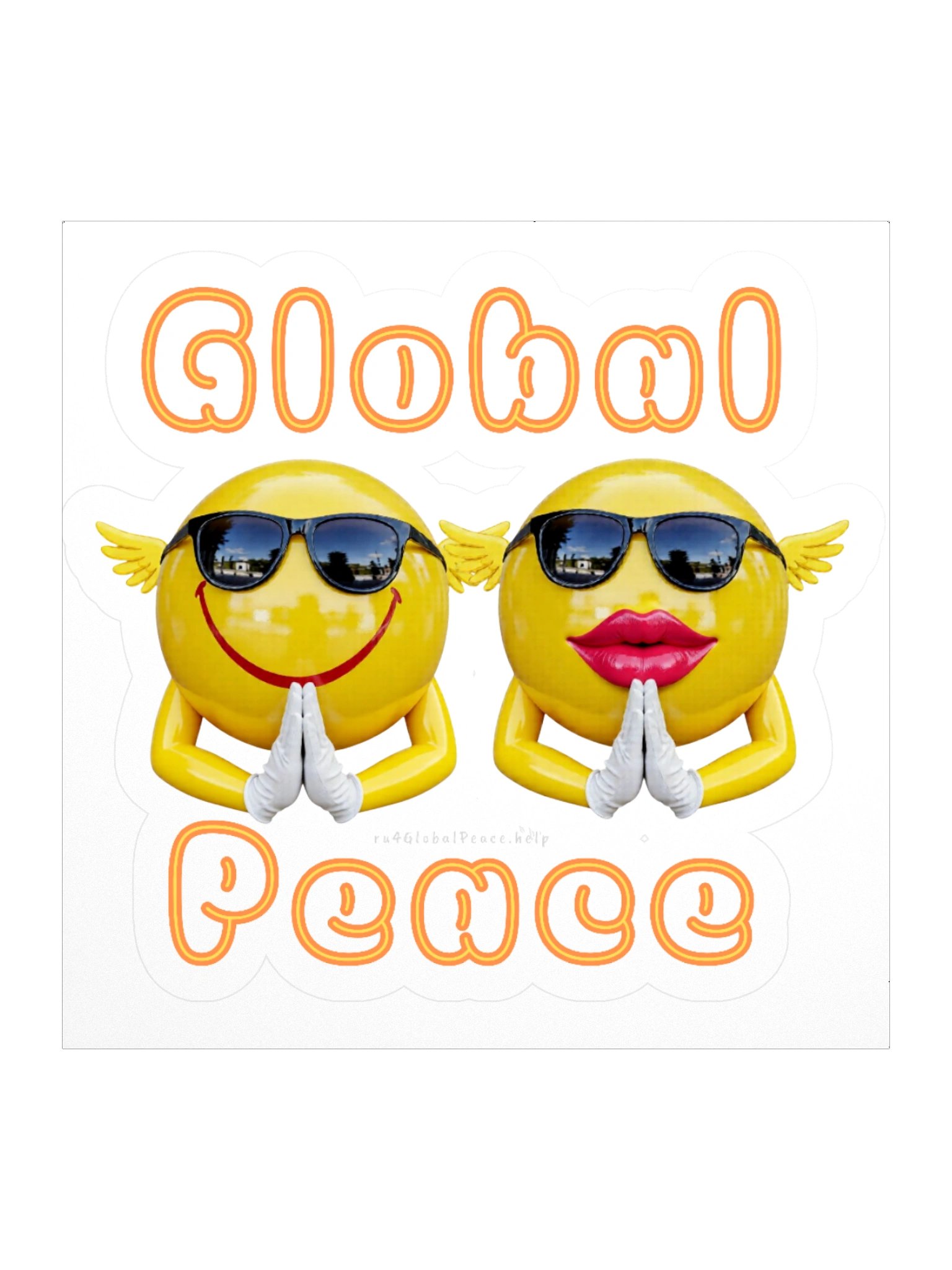 Global Peace he-she emoji Sticker product image (1)