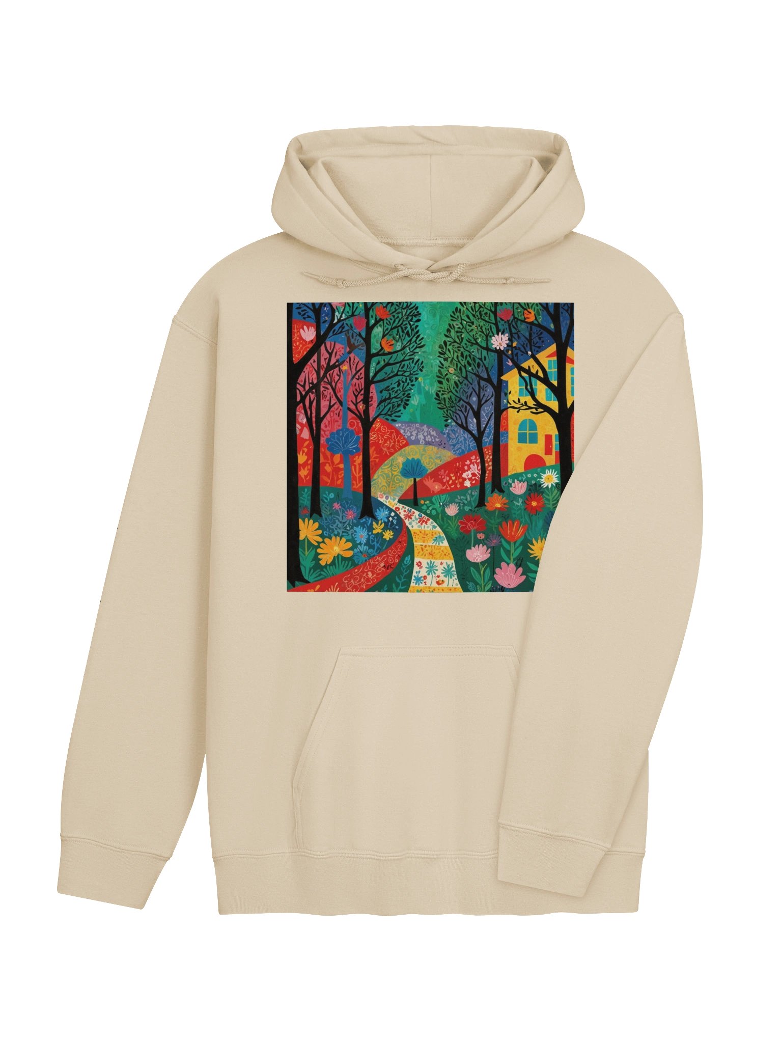 Vibrant Forest Path Hoodie product image (36)