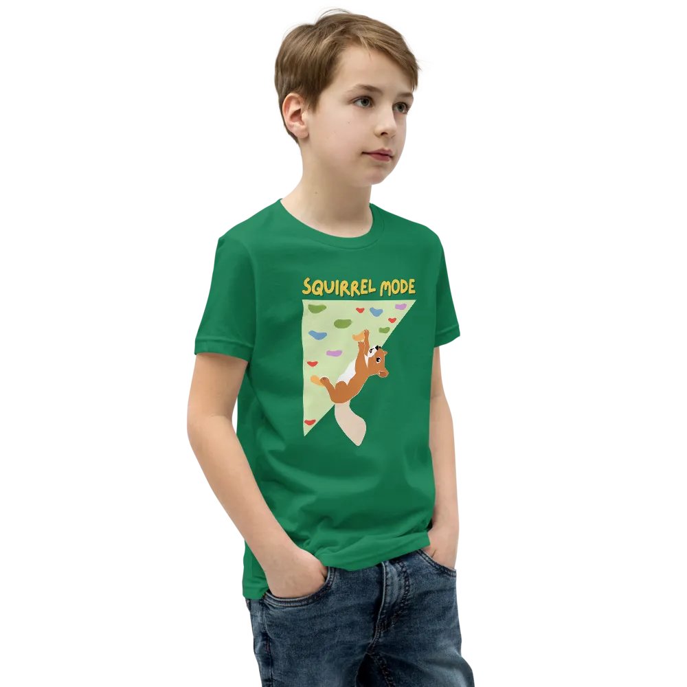 Squirrel Mode - Youth Climbing T-Shirt product image (30)