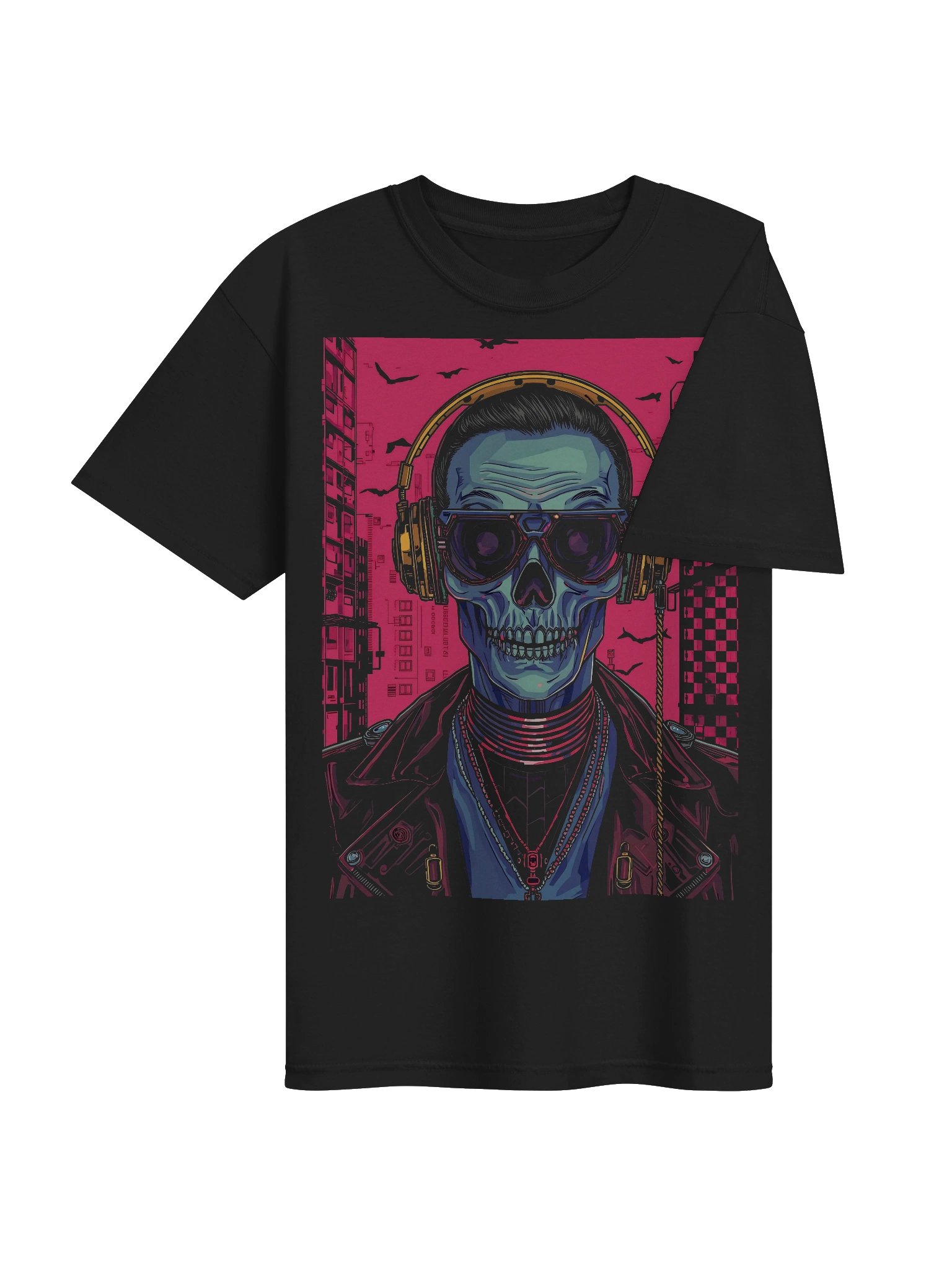 Cyber Skull Rapper Heavyweight T-Shirt product image (7)