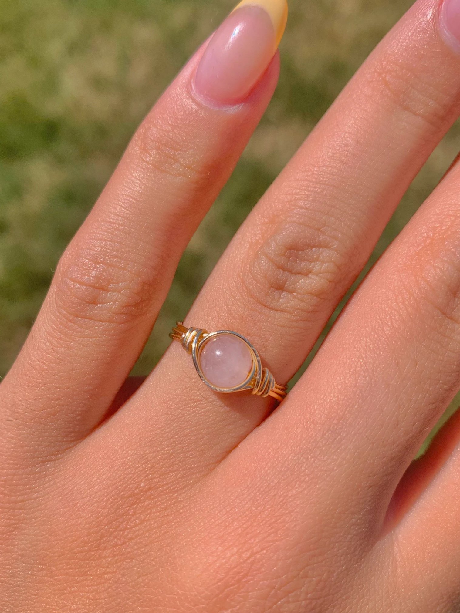 Wire Wrapped Rose Quartz Ring *Pre-Order* product image (3)