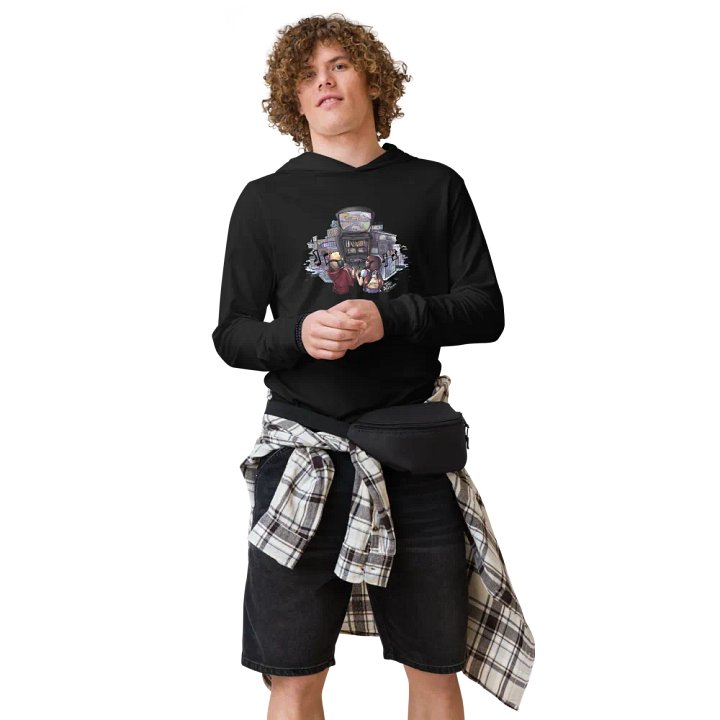 Hooded Long Sleeve Tee (Multi-Color Design) product image (2)