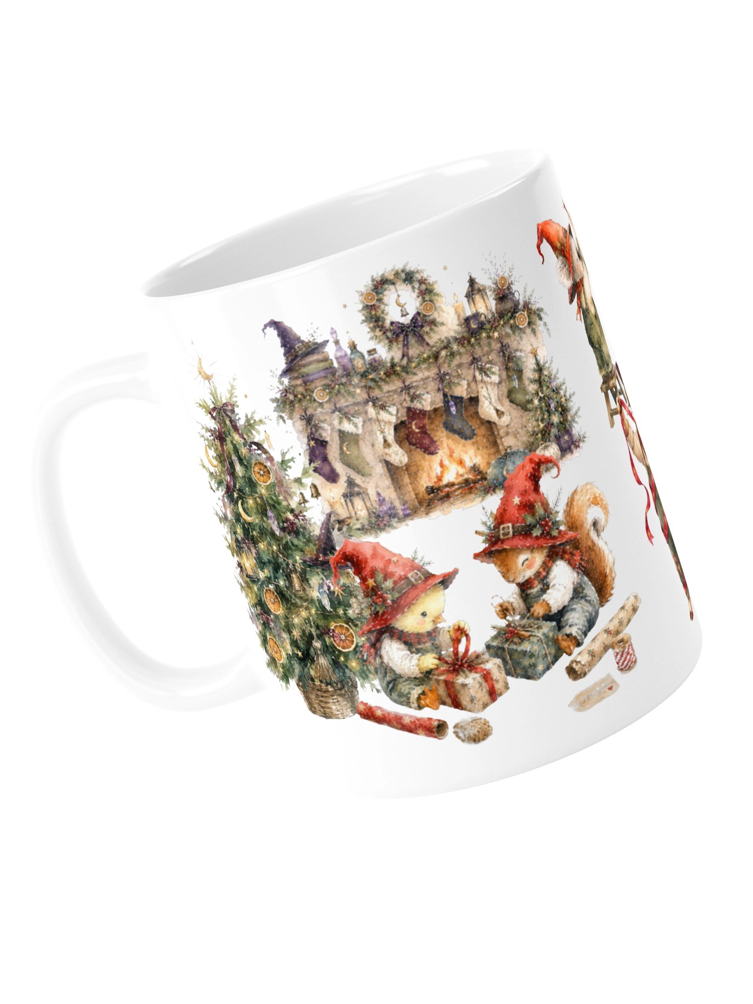 A Witchy Christmas Ceramic Mug | Whimsical Christmas Coffee Cup product image (5)