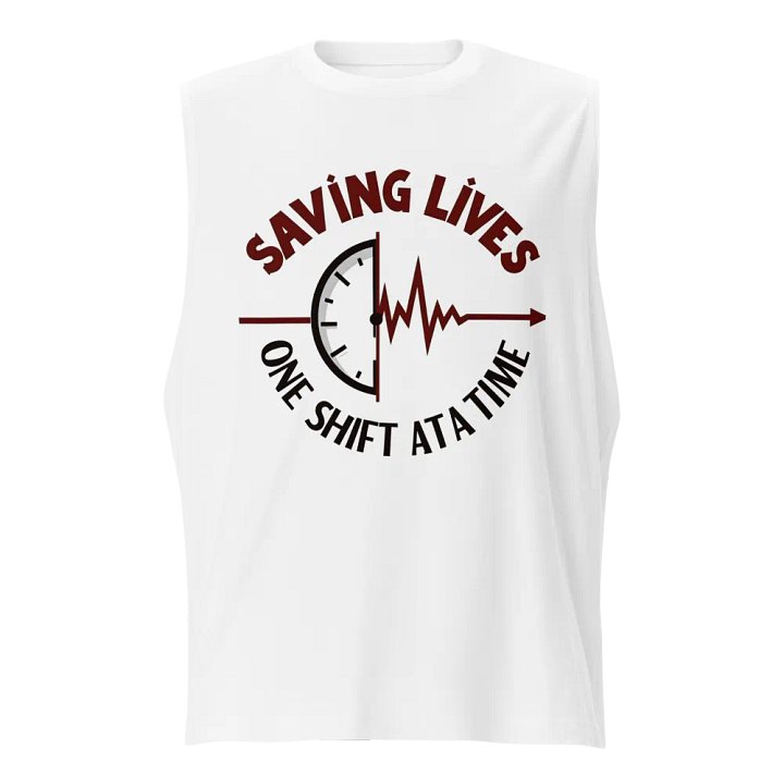 EKG Timekeeper Muscle Tank product image (1)