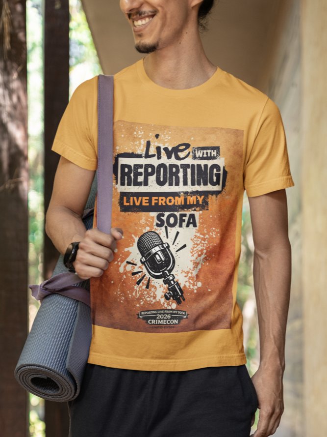 CrimeCon 2026 Limited Edition Sofa Reporter Tee product image (7)
