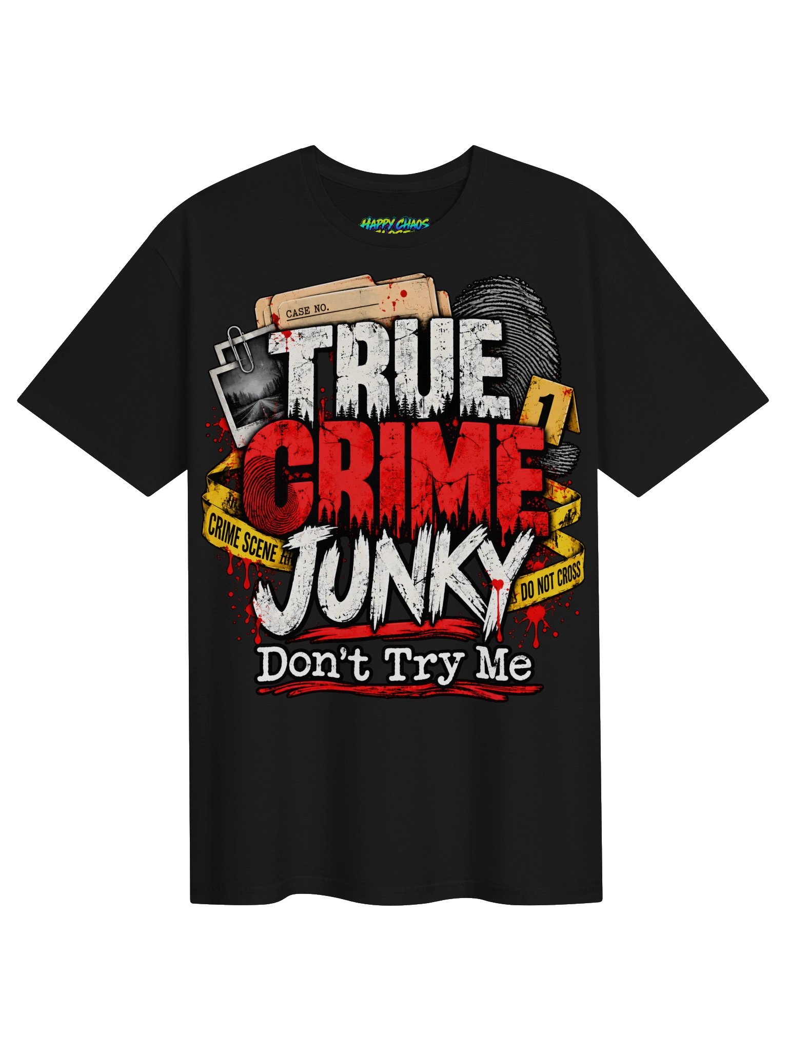 True Crime Junky Gritty Crime Scene Tee product image (8)
