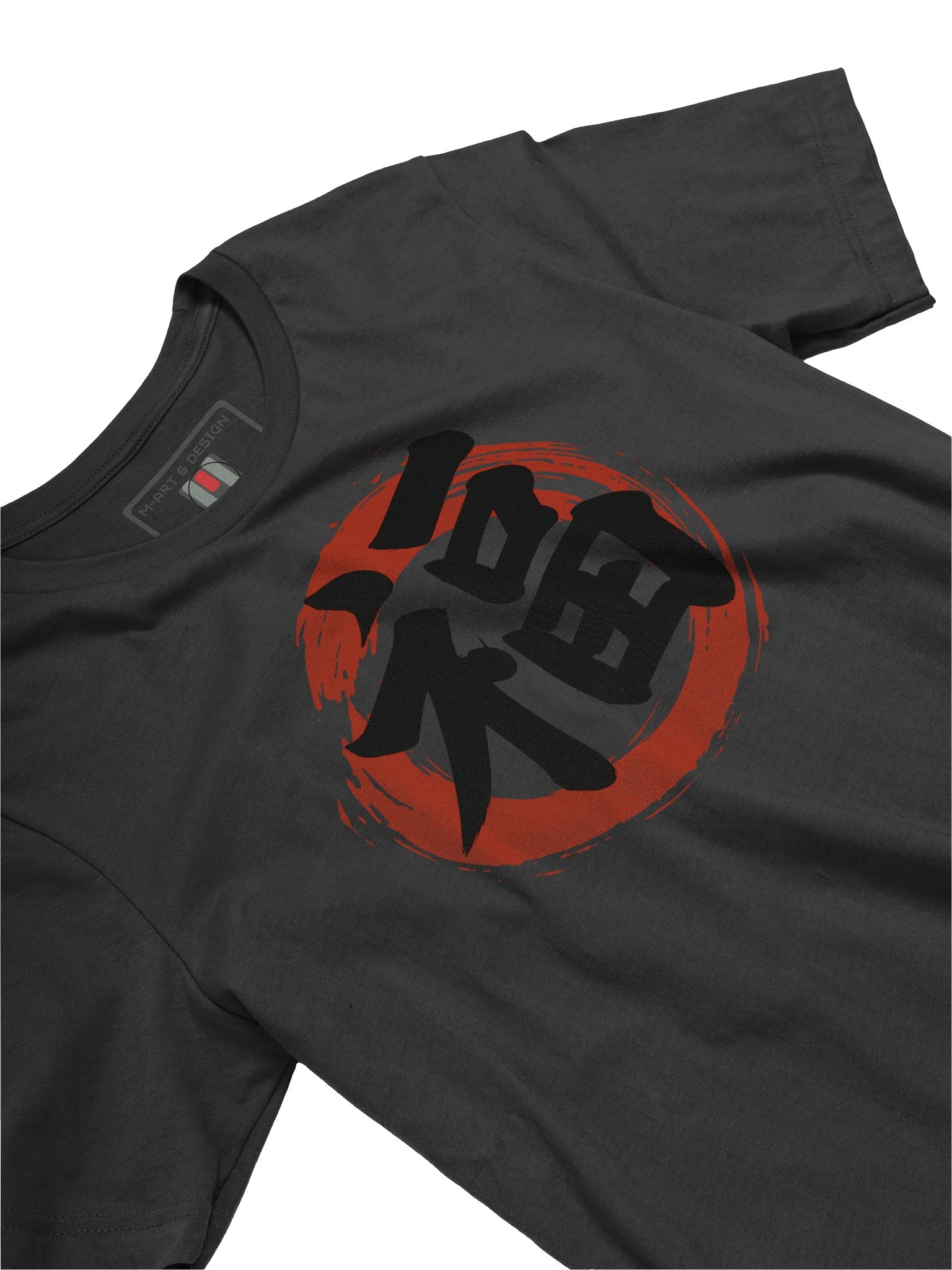 Japanese Calligraphy T‑Shirt — Fuku「福」 Good Fortune Sosho Brush Style Minimal Streetwear by ART.4UAND.ME product image (2)