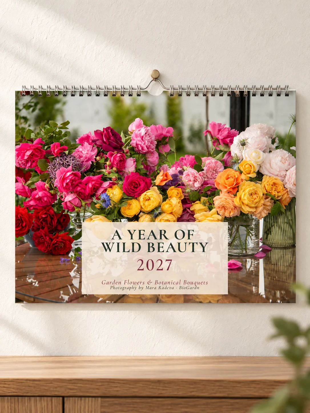 A Year of Wild Beauty - 2027 Garden Bouquet Wall Calendar product image (1)