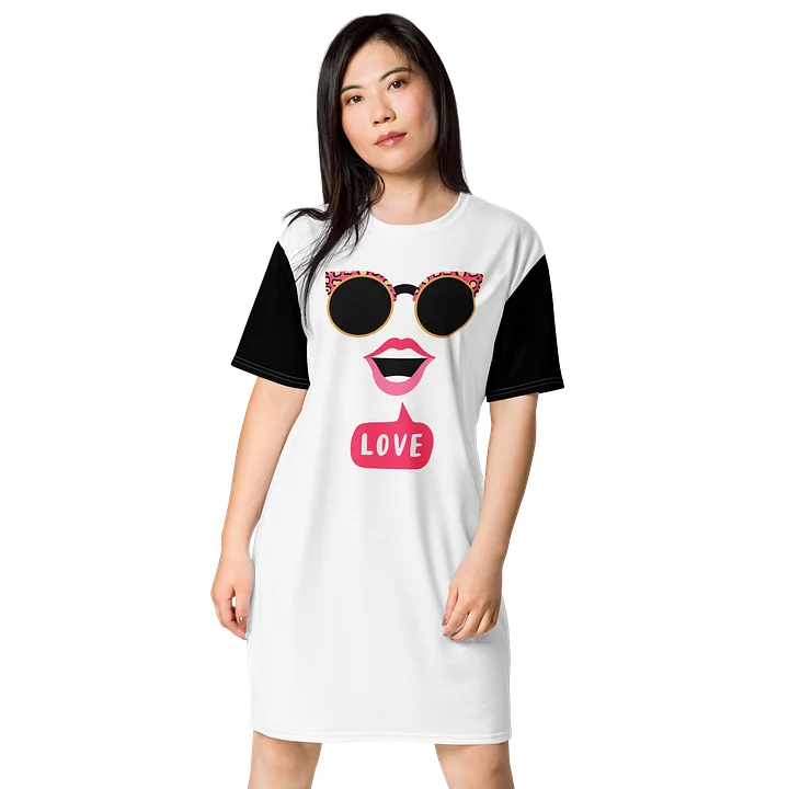 LOVE Graphic Oversized T-Shirt Dress product image (1)