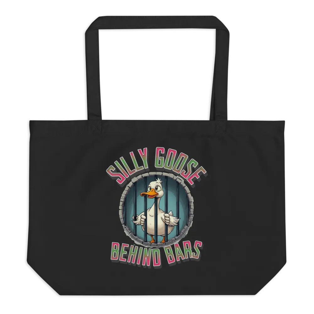 Silly Goose Behind Bars Organic Tote product image (1)
