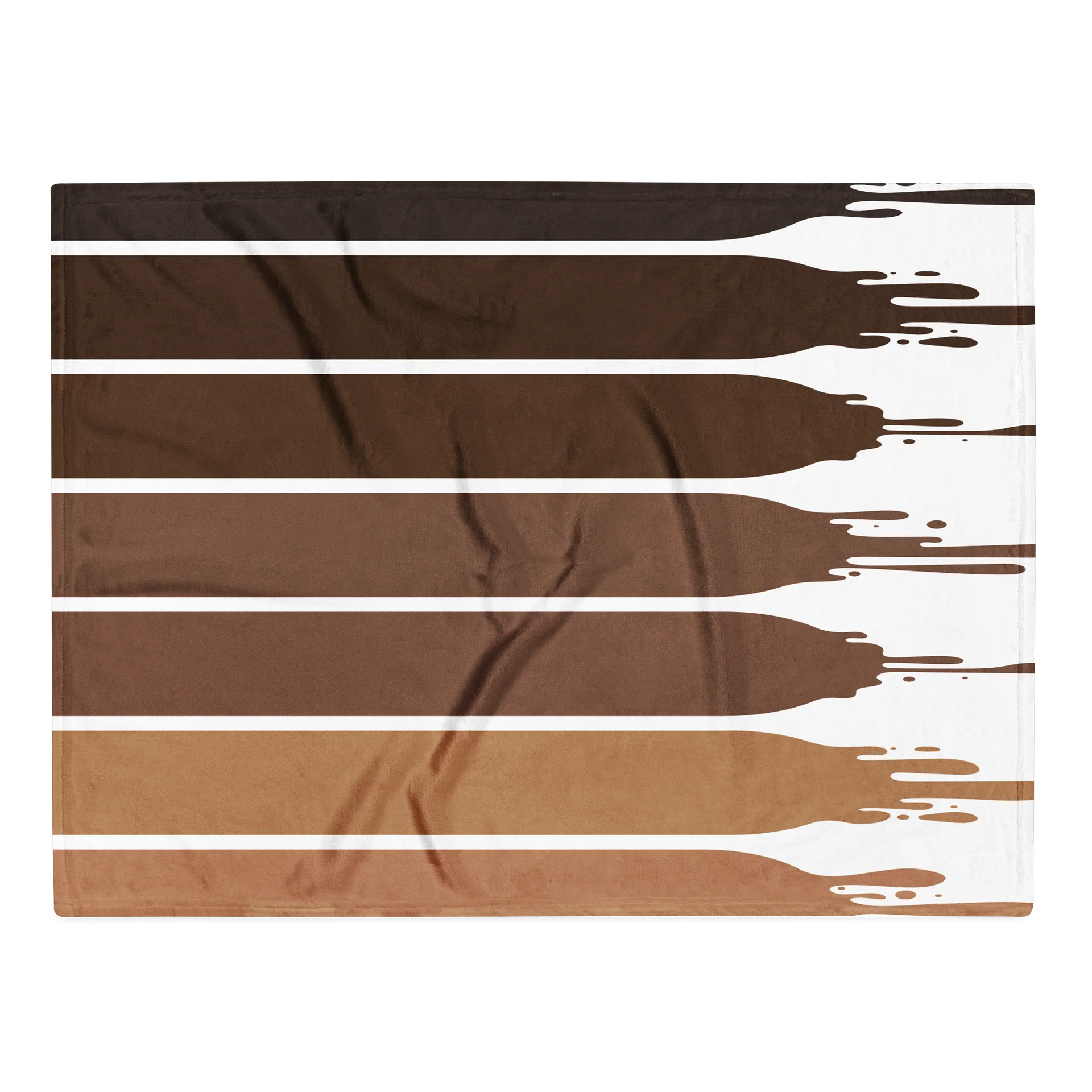 Melanin Stripes Self-Care Cozy Blanket for Black Women product image (1)