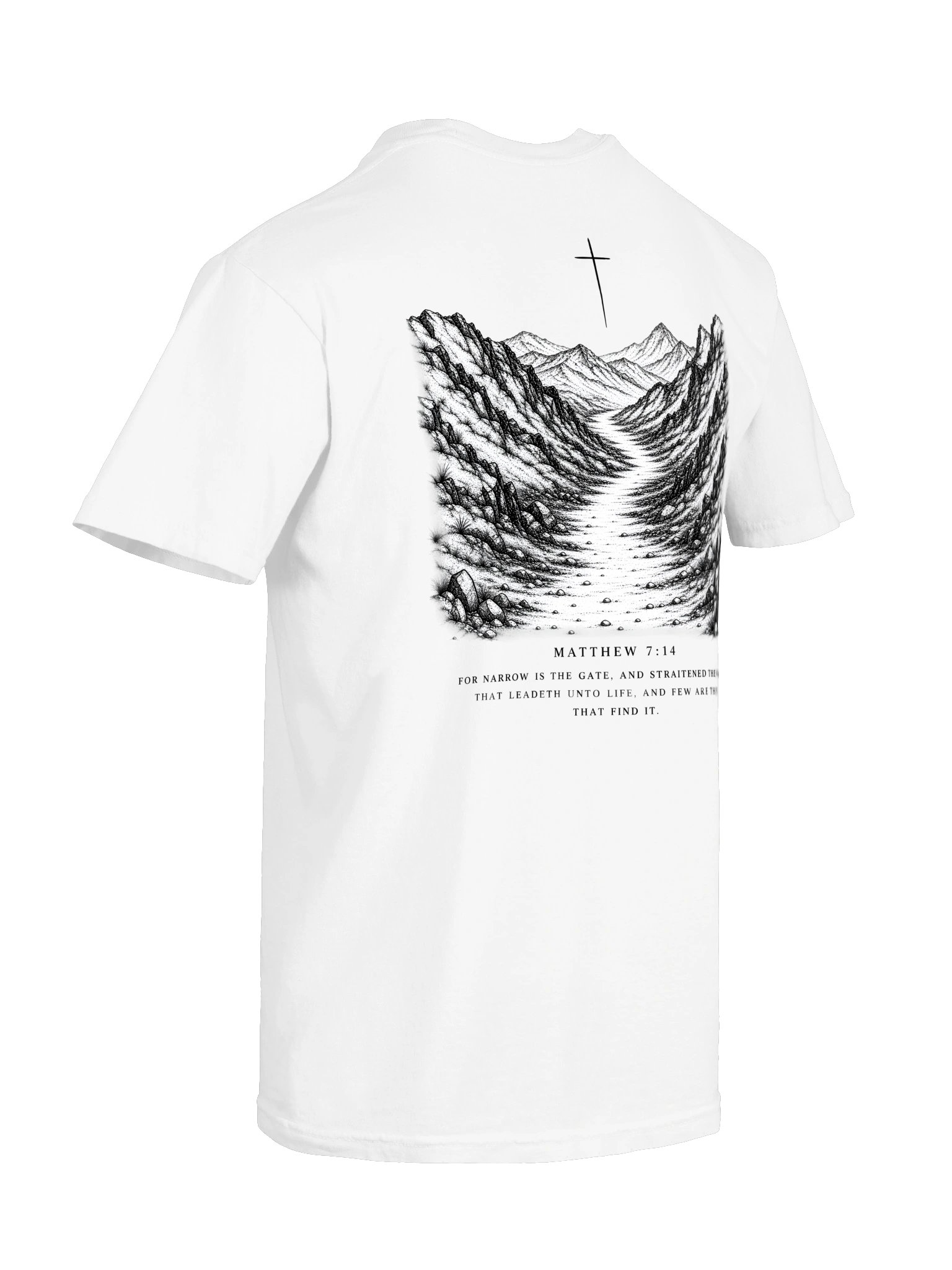 NARROWFORM T-SHIRT MATTHEW 7:14 product image (32)