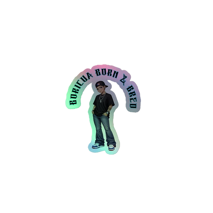 Boricua born sticker product image (1)
