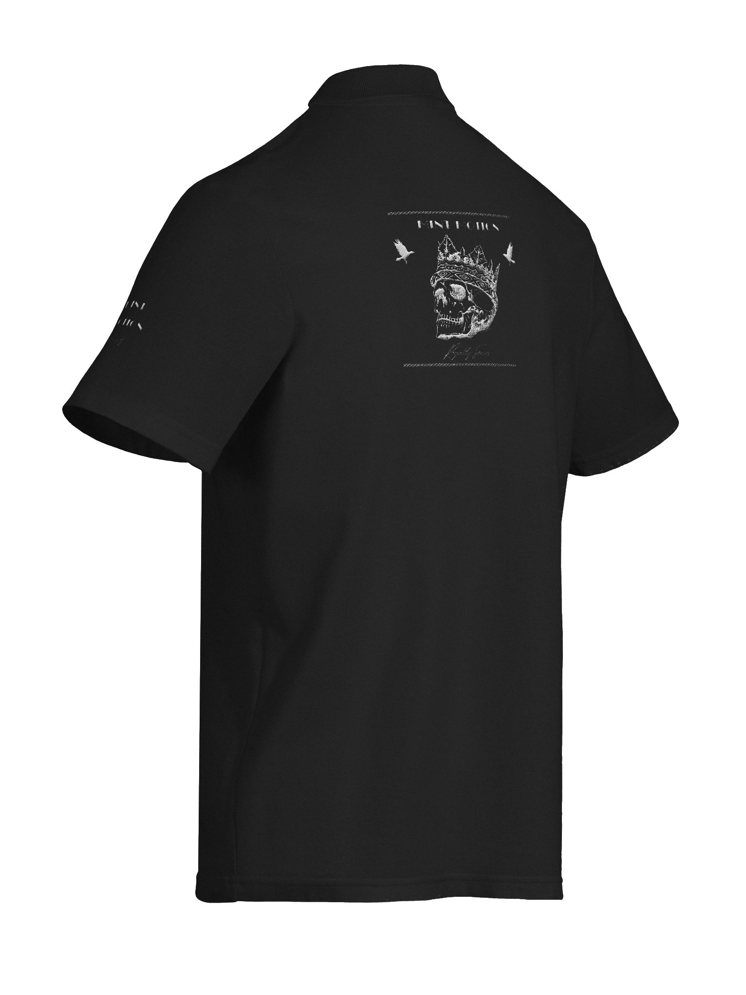 Royalty Series White Print Premium Polo Shirt product image (16)