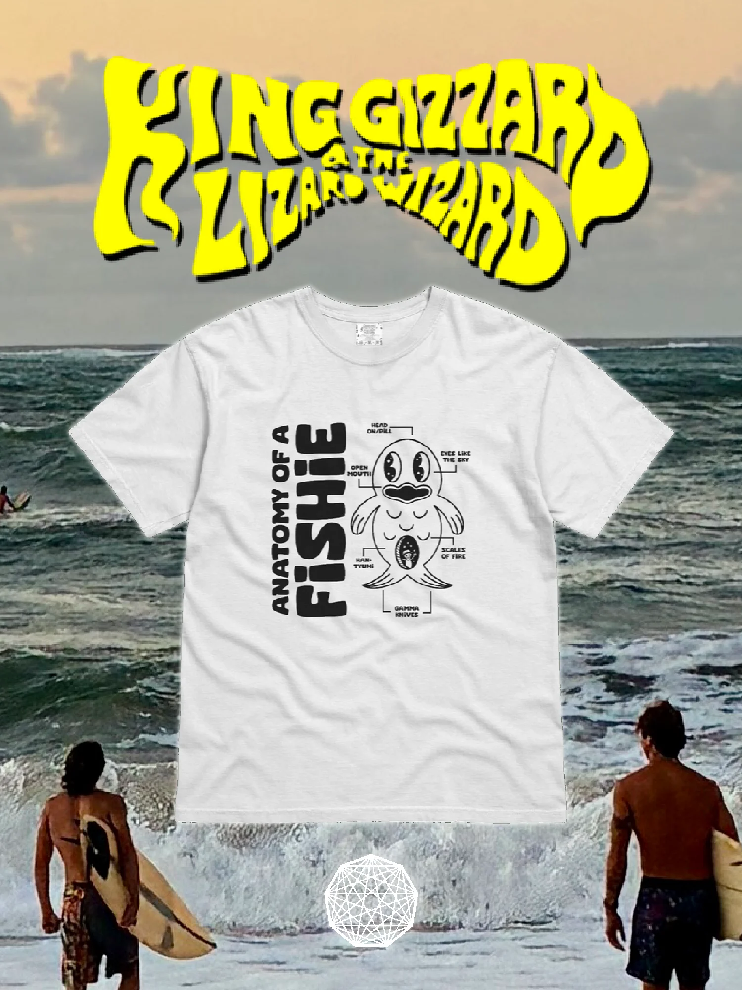 KING GIZZARD AND THE LIZARD WIZARD ANATOMY OF A FISHIE T-SHIRT product image (1)