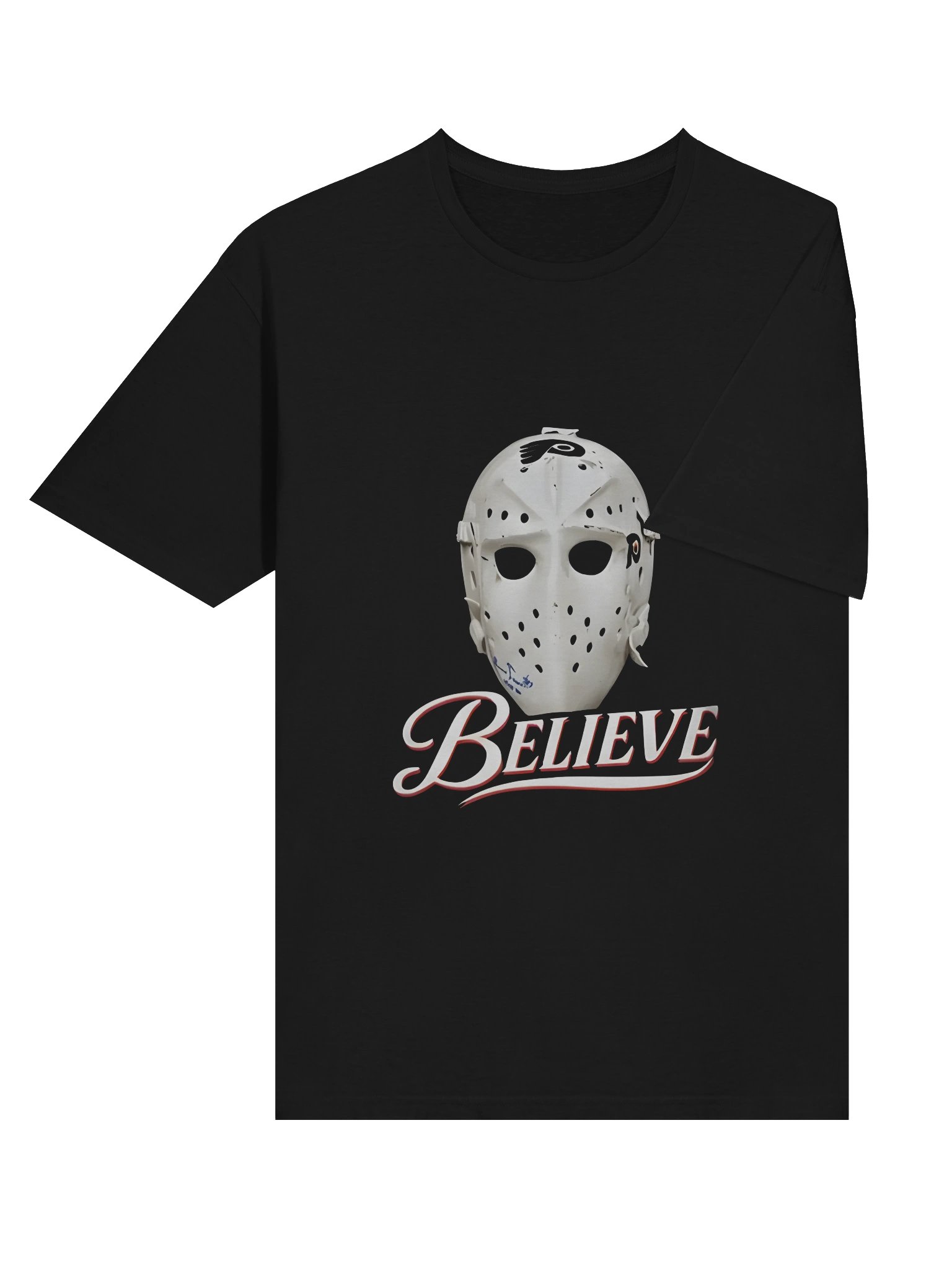 Bernie Parent Ice Hockey Mask Believe Shirt product image (6)