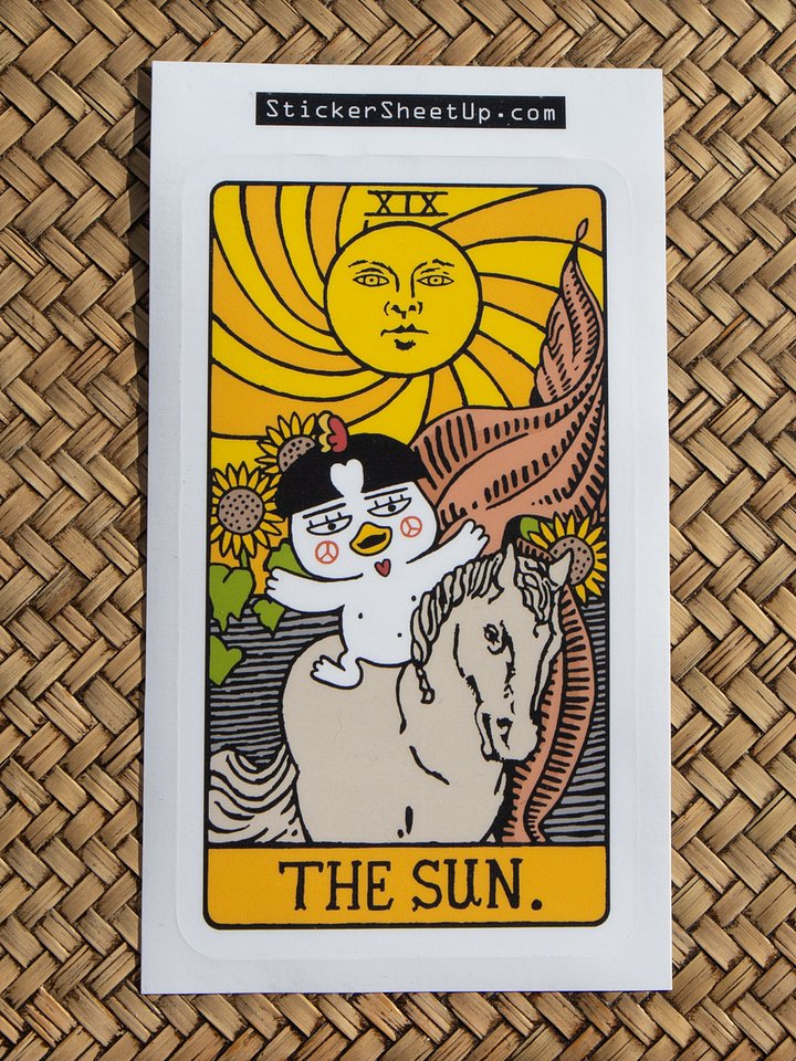 The Sun Tarot Sticker / Spicy Noods Edition product image (2)