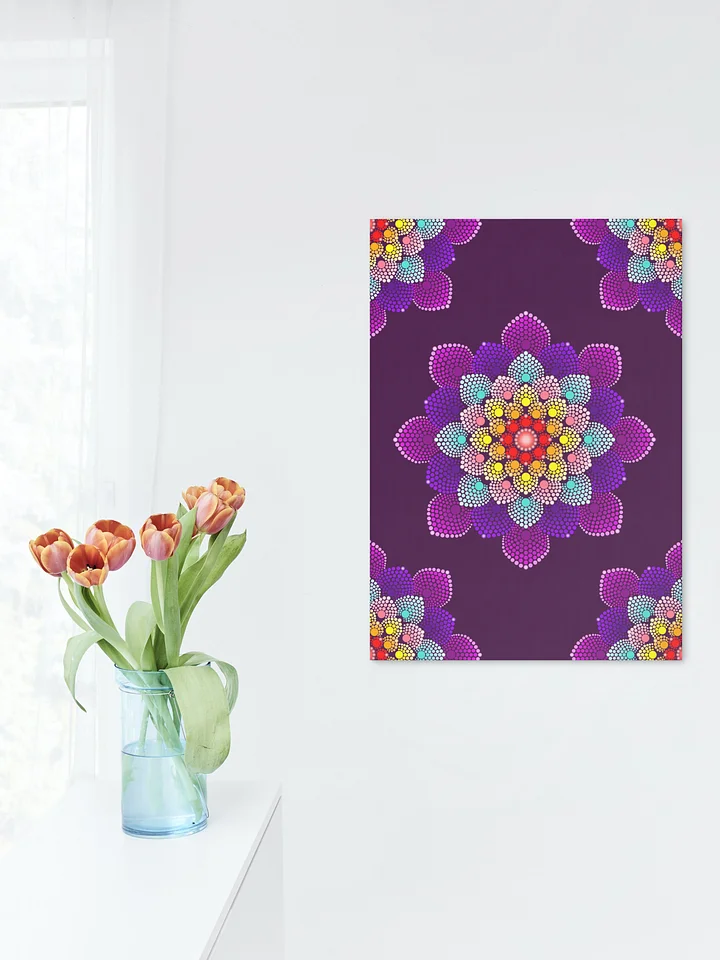 Colorful Dot Mandala Poster, 2 JPG files product image (1)