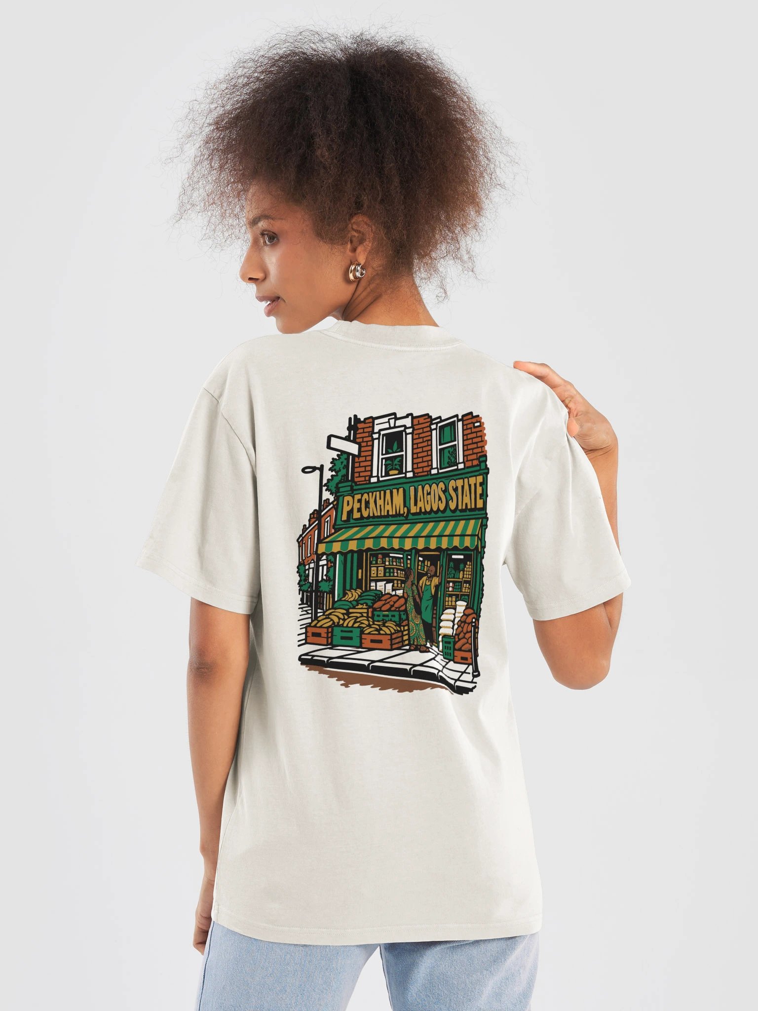 Peckham, Lagos State (Oversized faded tee) product image (11)